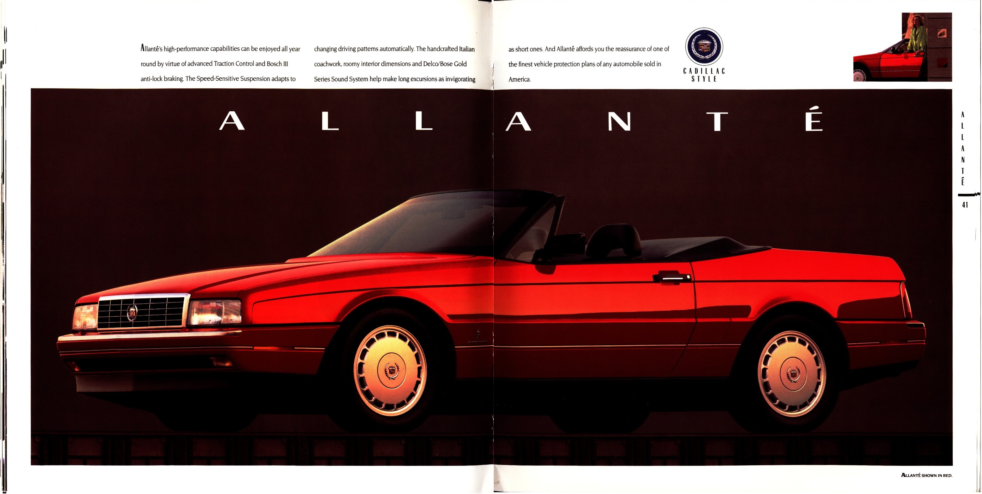 1992 Cadillac Full Line Prestige Brochure 40-41