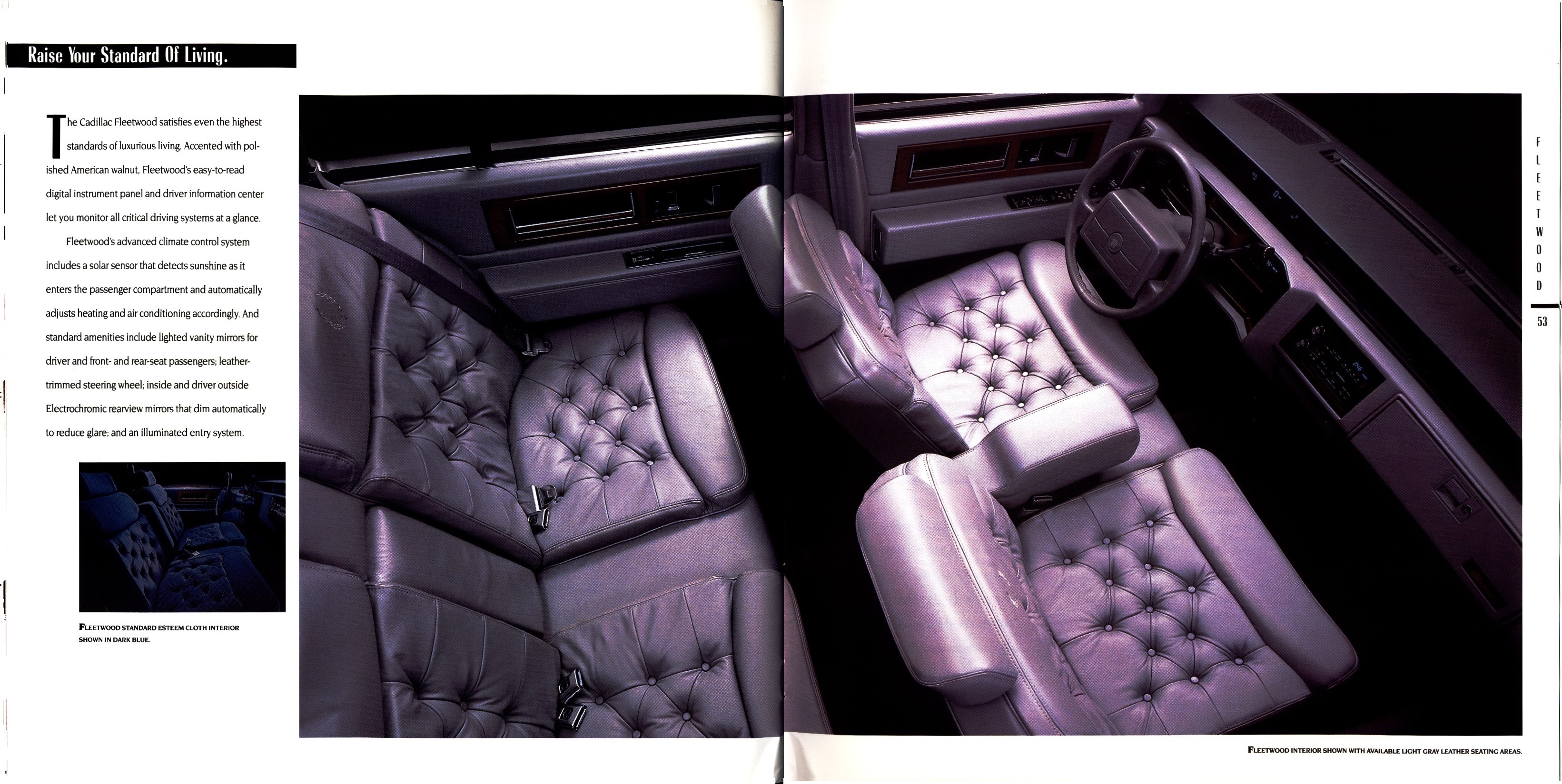 1992 Cadillac Full Line Prestige Brochure 52-53
