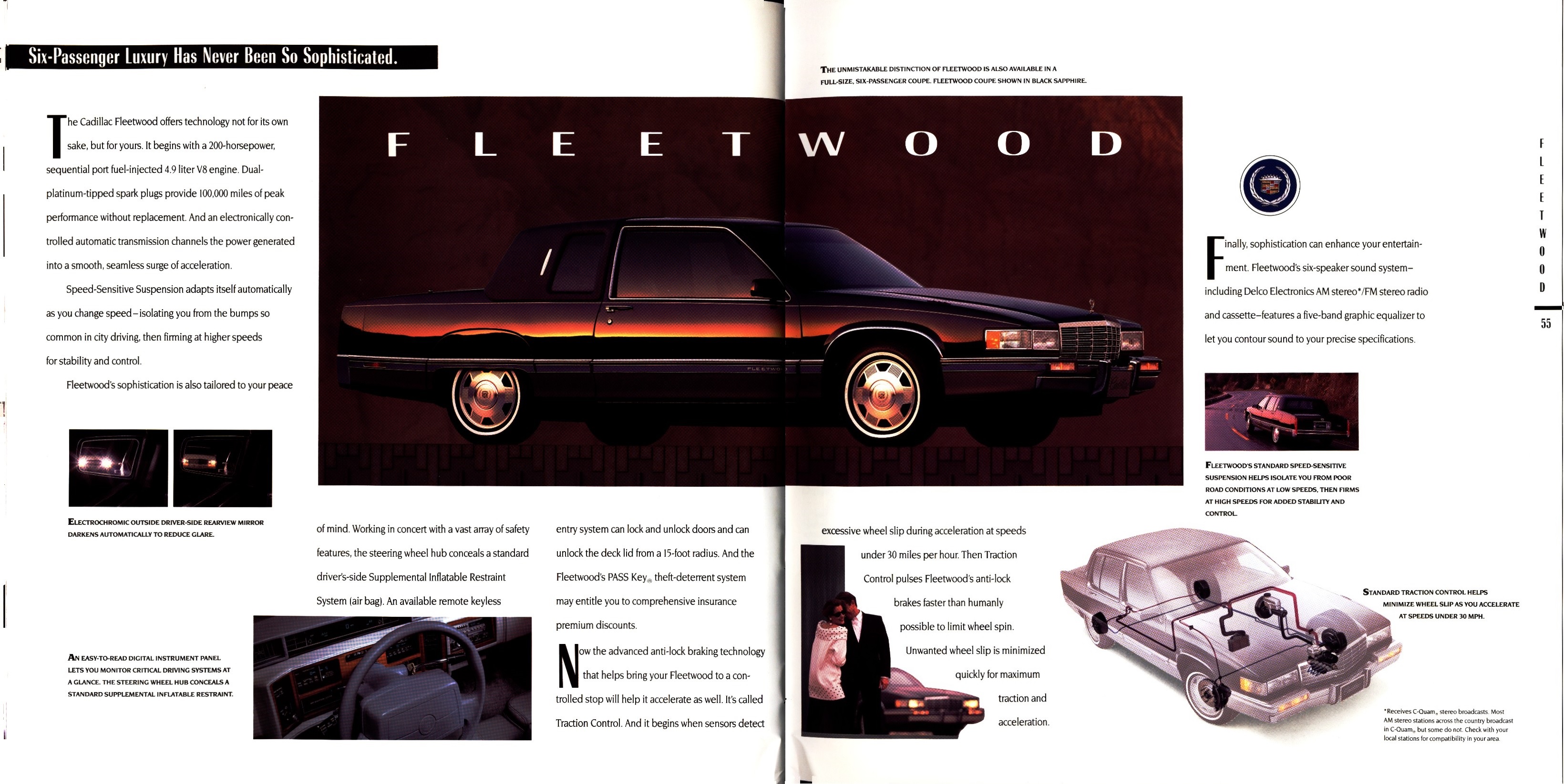 1992 Cadillac Full Line Prestige Brochure 54-55