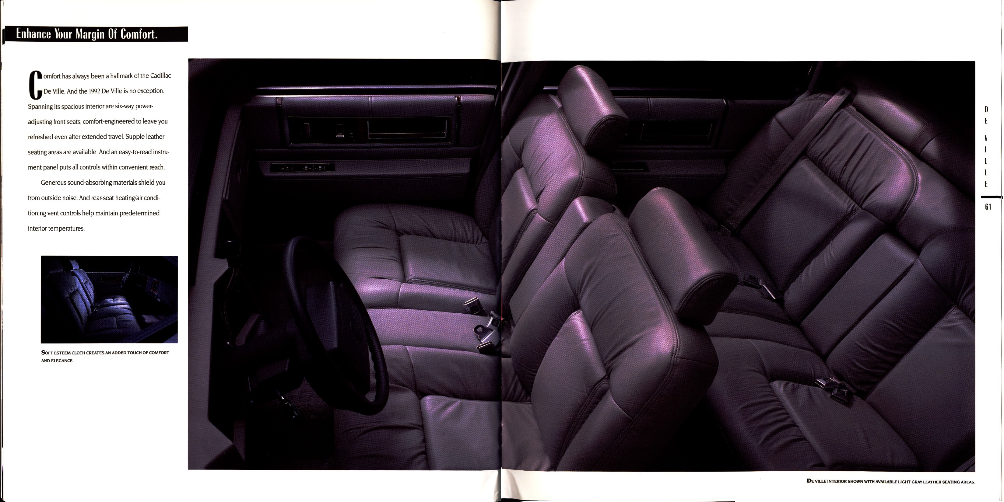 1992 Cadillac Full Line Prestige Brochure 60-61