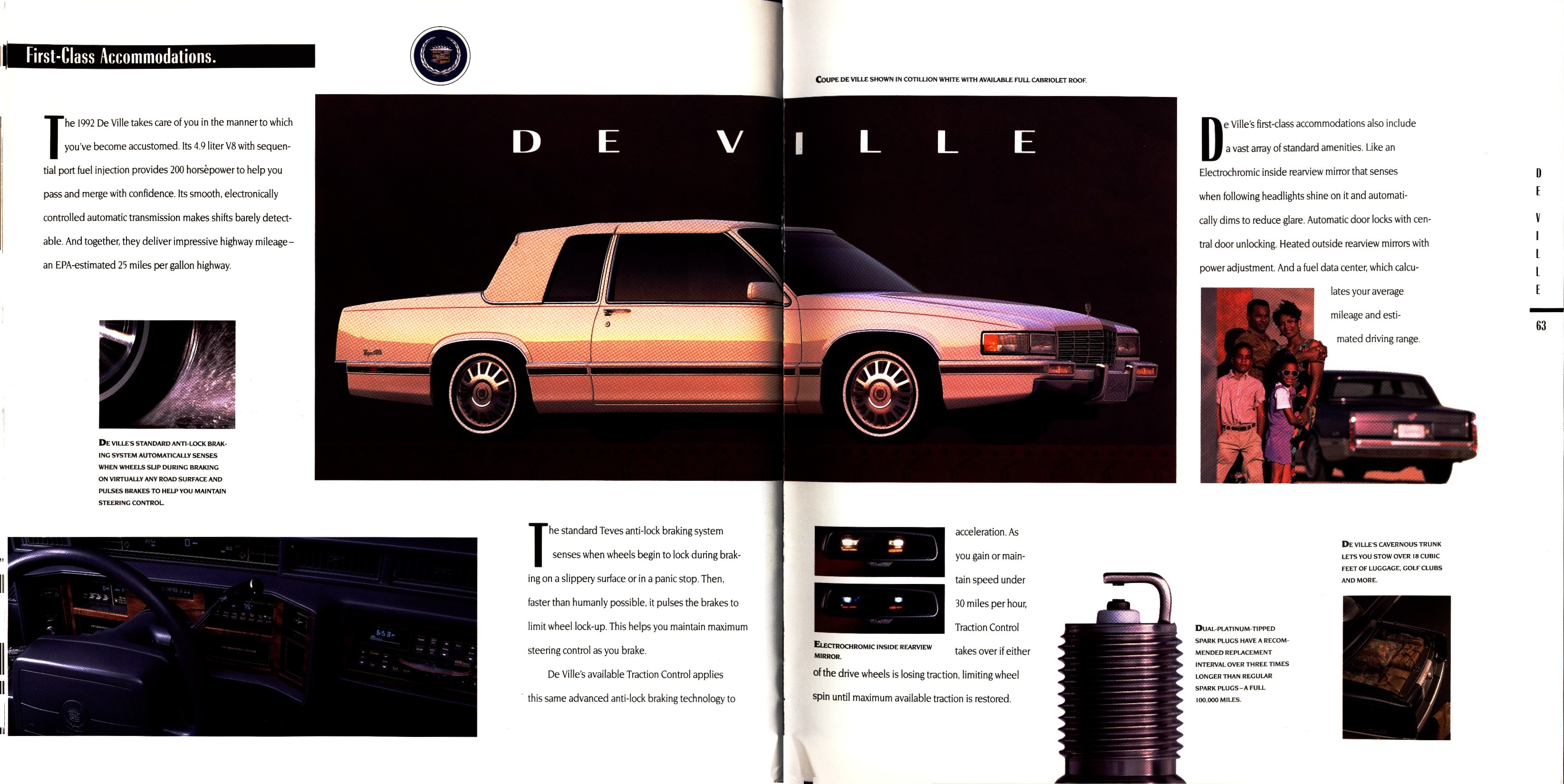 1992 Cadillac Full Line Prestige Brochure 62-63