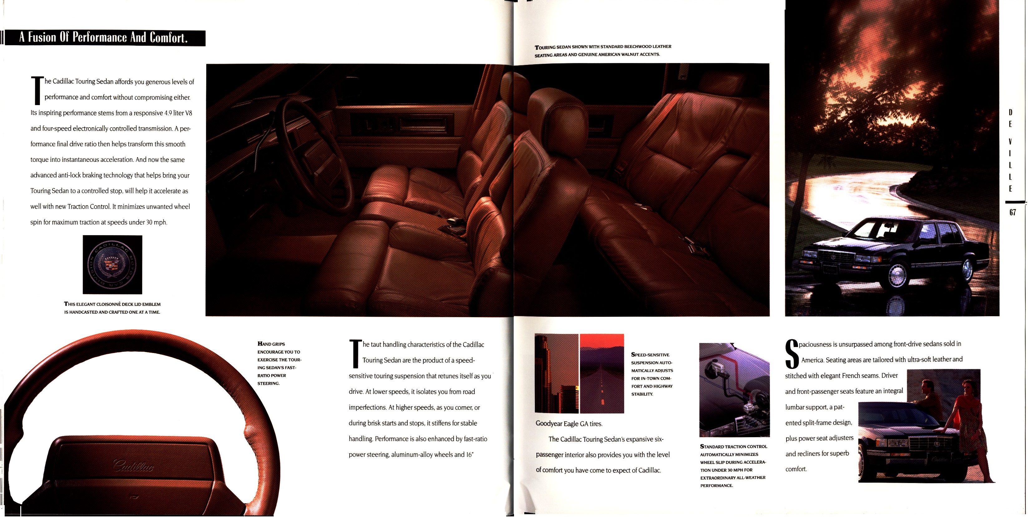 1992 Cadillac Full Line Prestige Brochure 66-67