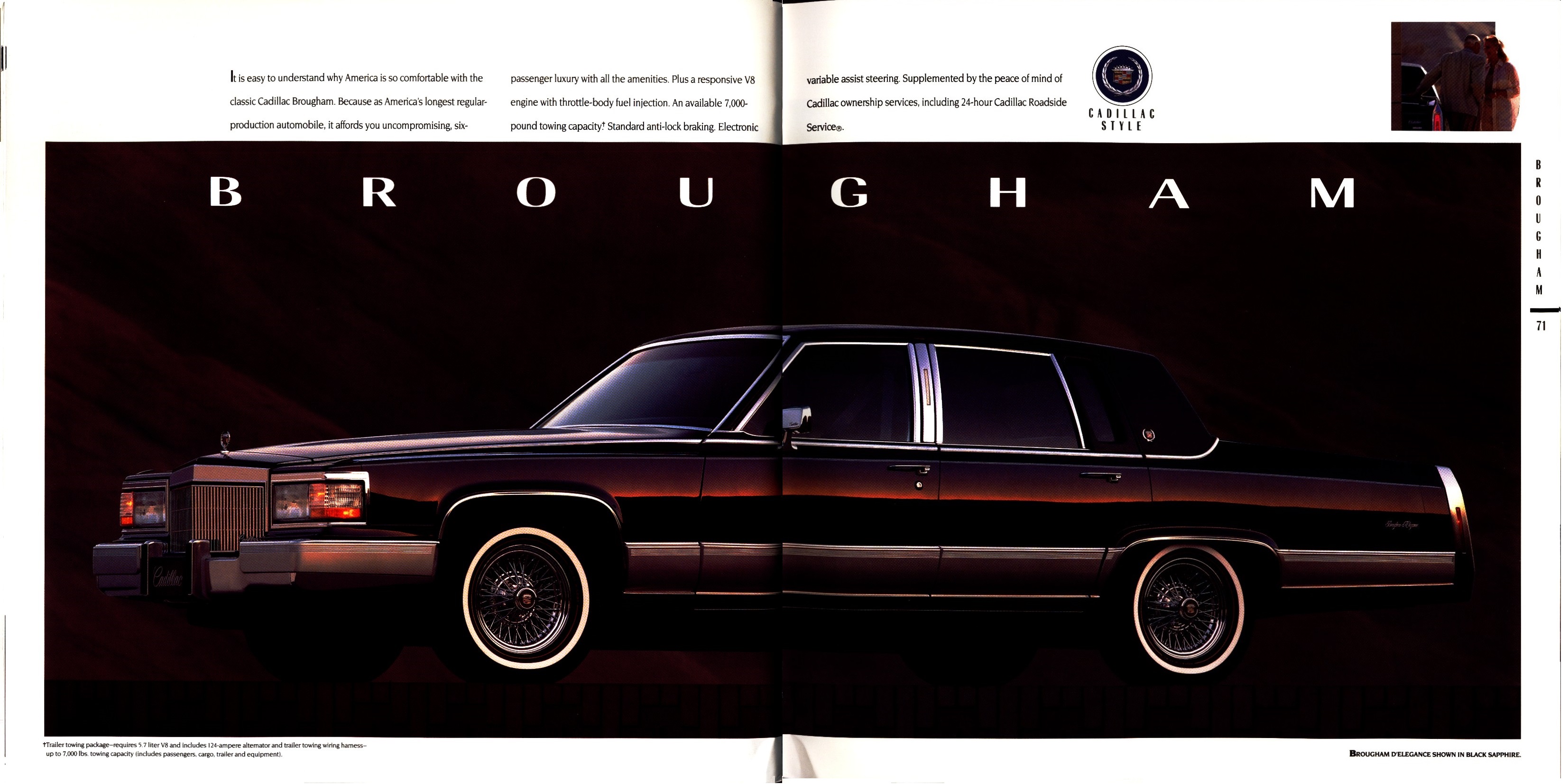 1992 Cadillac Full Line Prestige Brochure 70-71