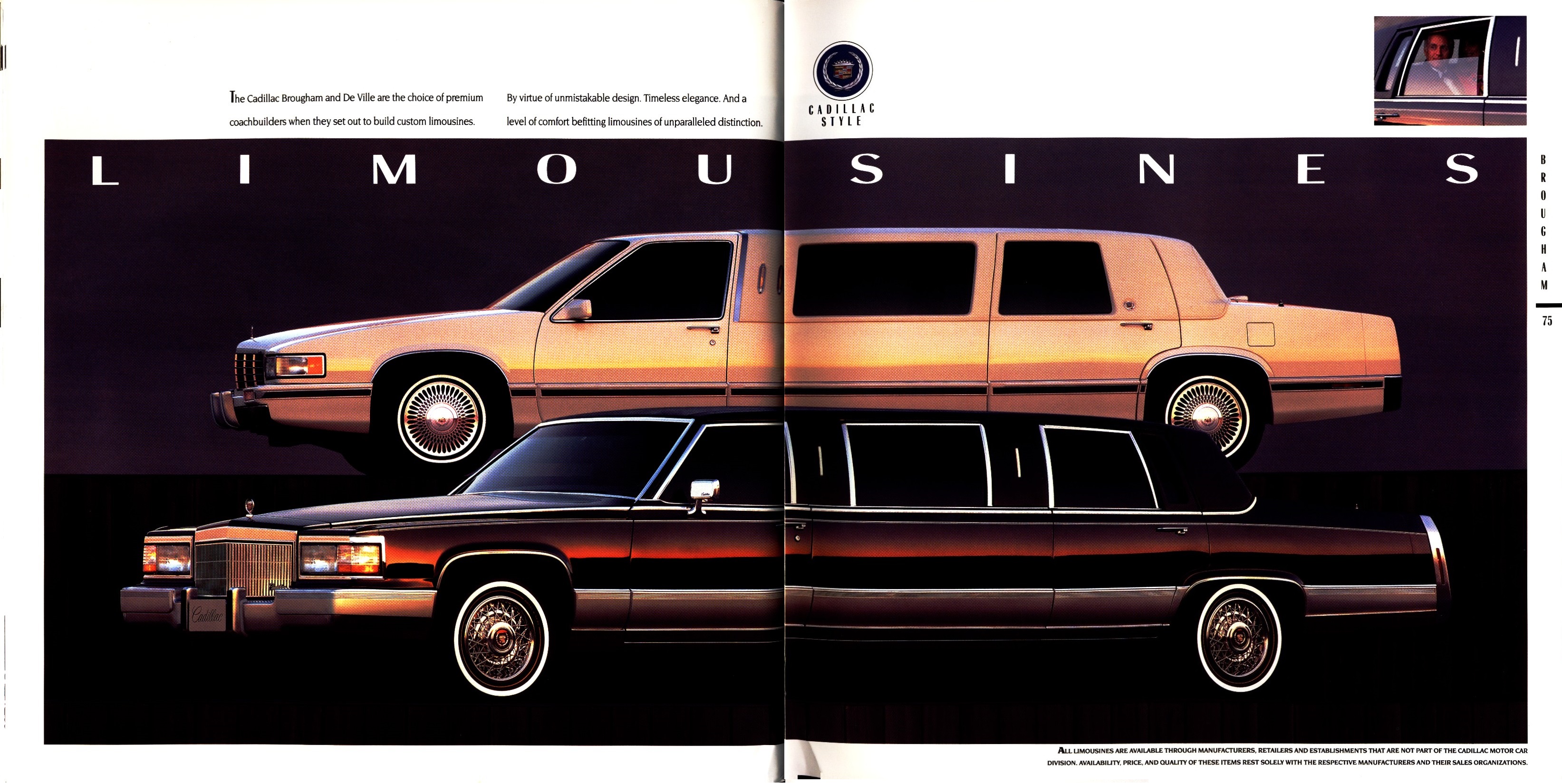 1992 Cadillac Full Line Prestige Brochure 74-75