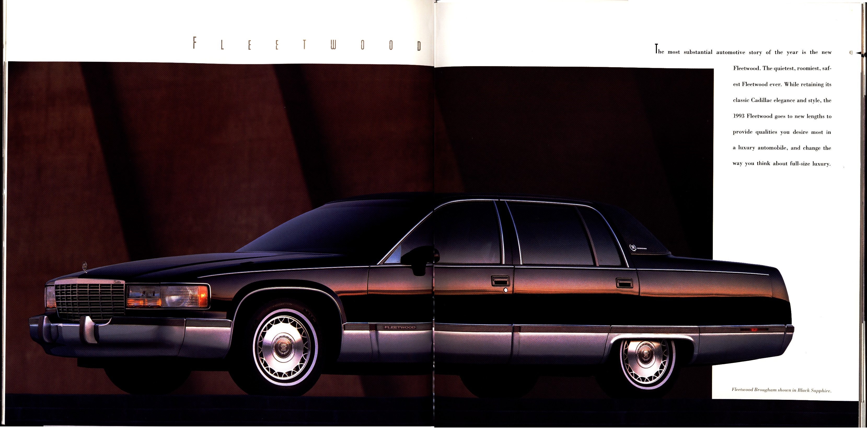 1993 Cadillac Full Line Prestige Brochure 42-43