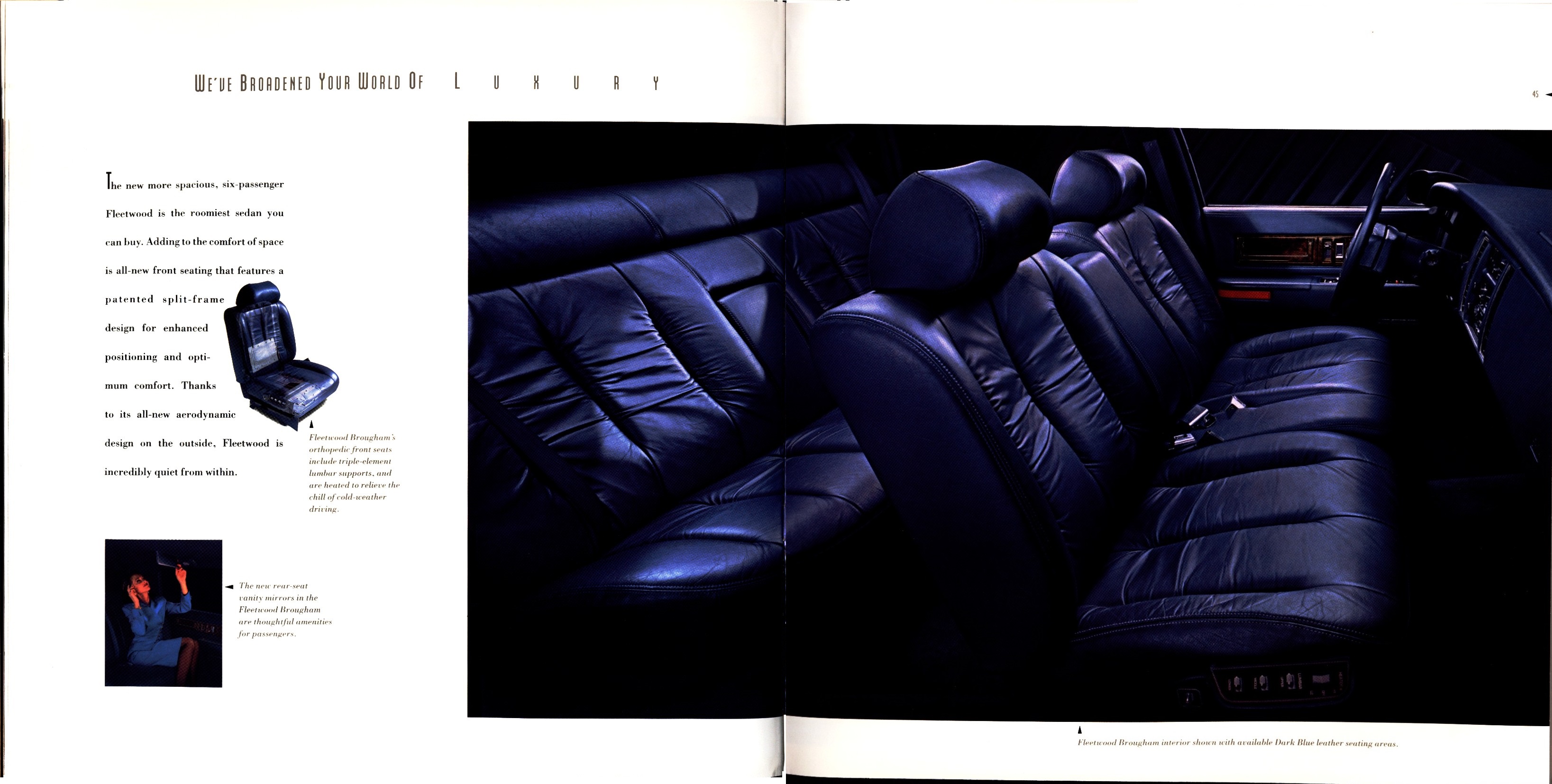 1993 Cadillac Full Line Prestige Brochure 44-45