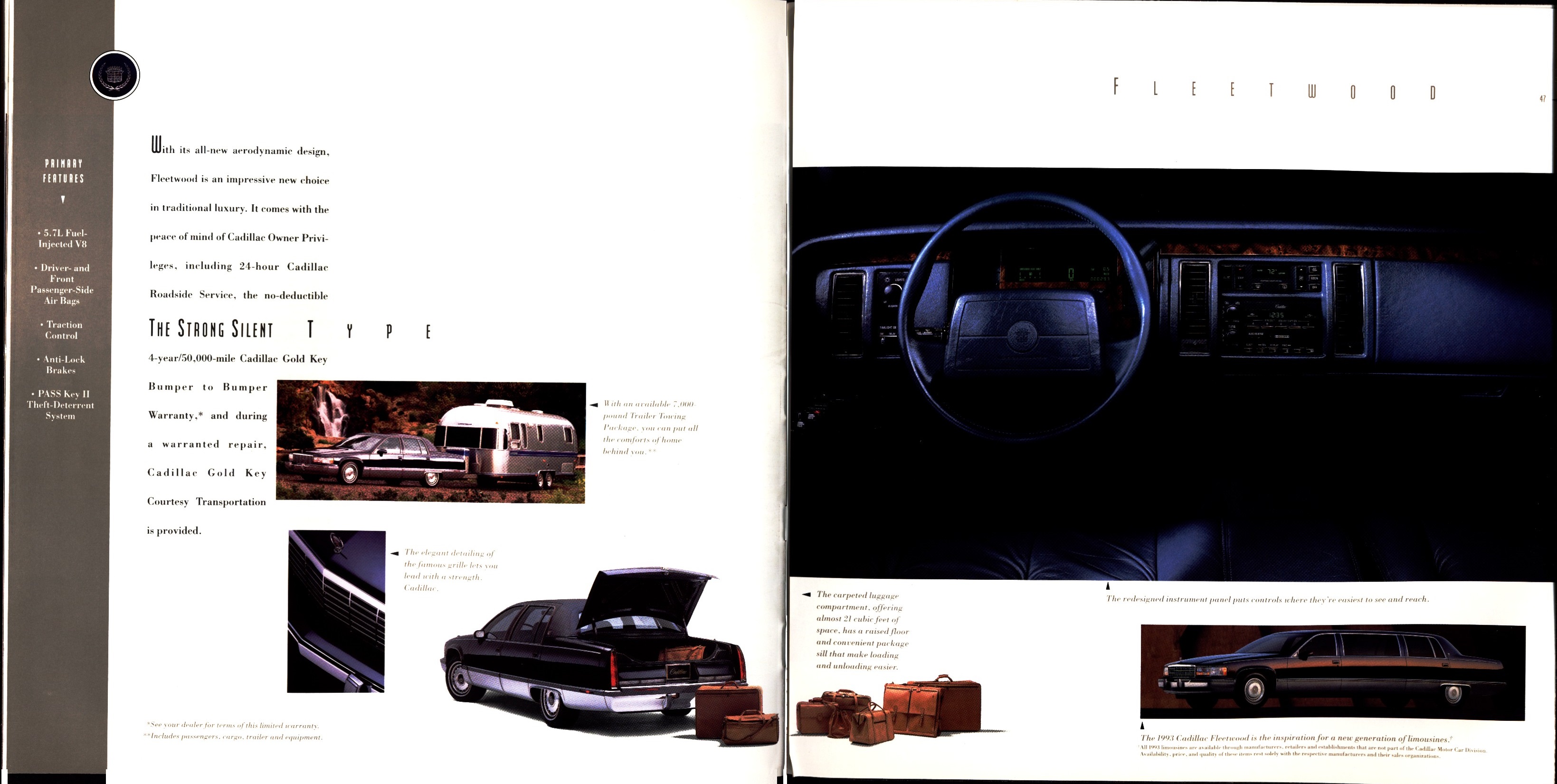 1993 Cadillac Full Line Prestige Brochure 46a-47