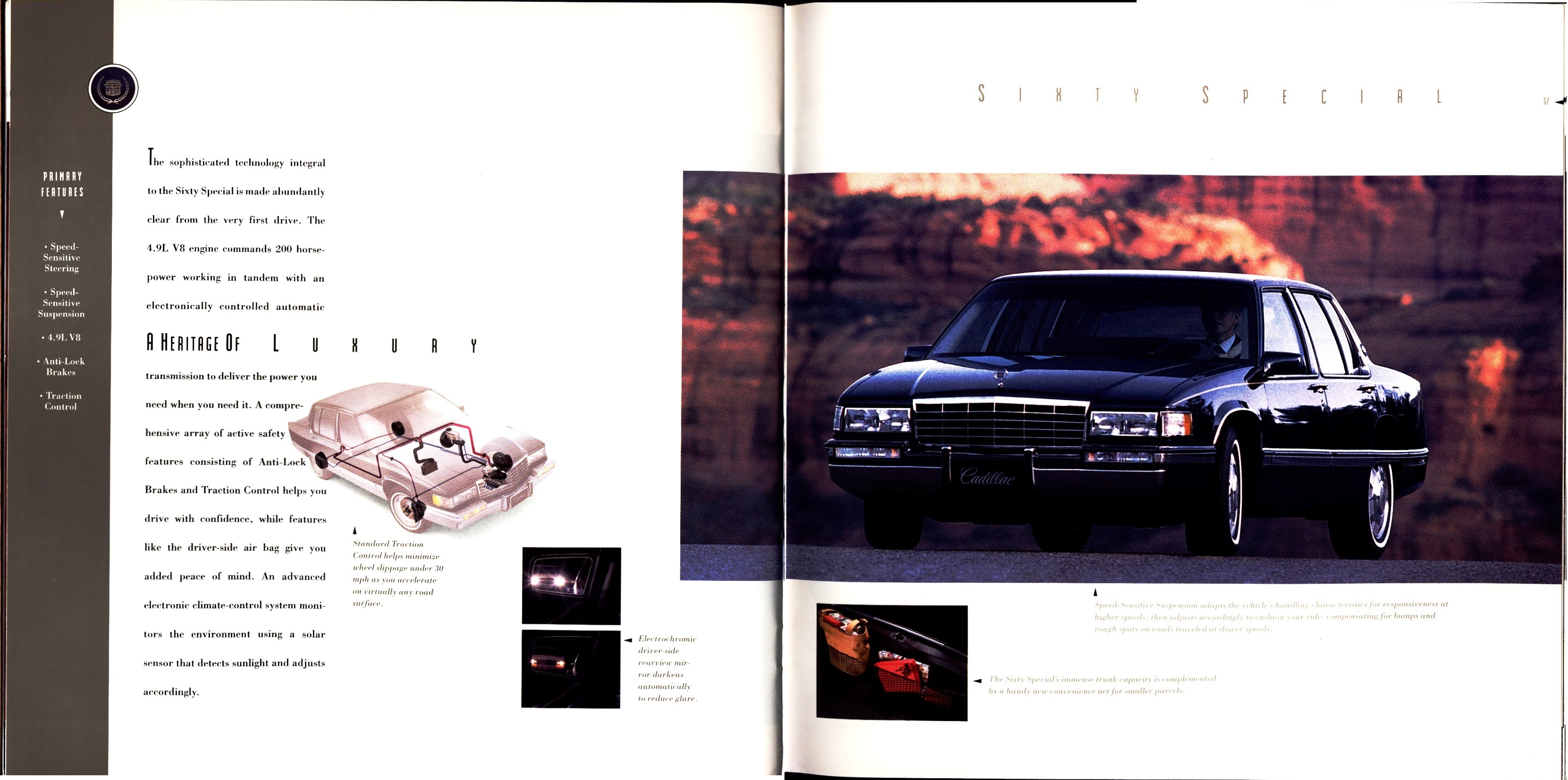 1993 Cadillac Full Line Prestige Brochure 56-57