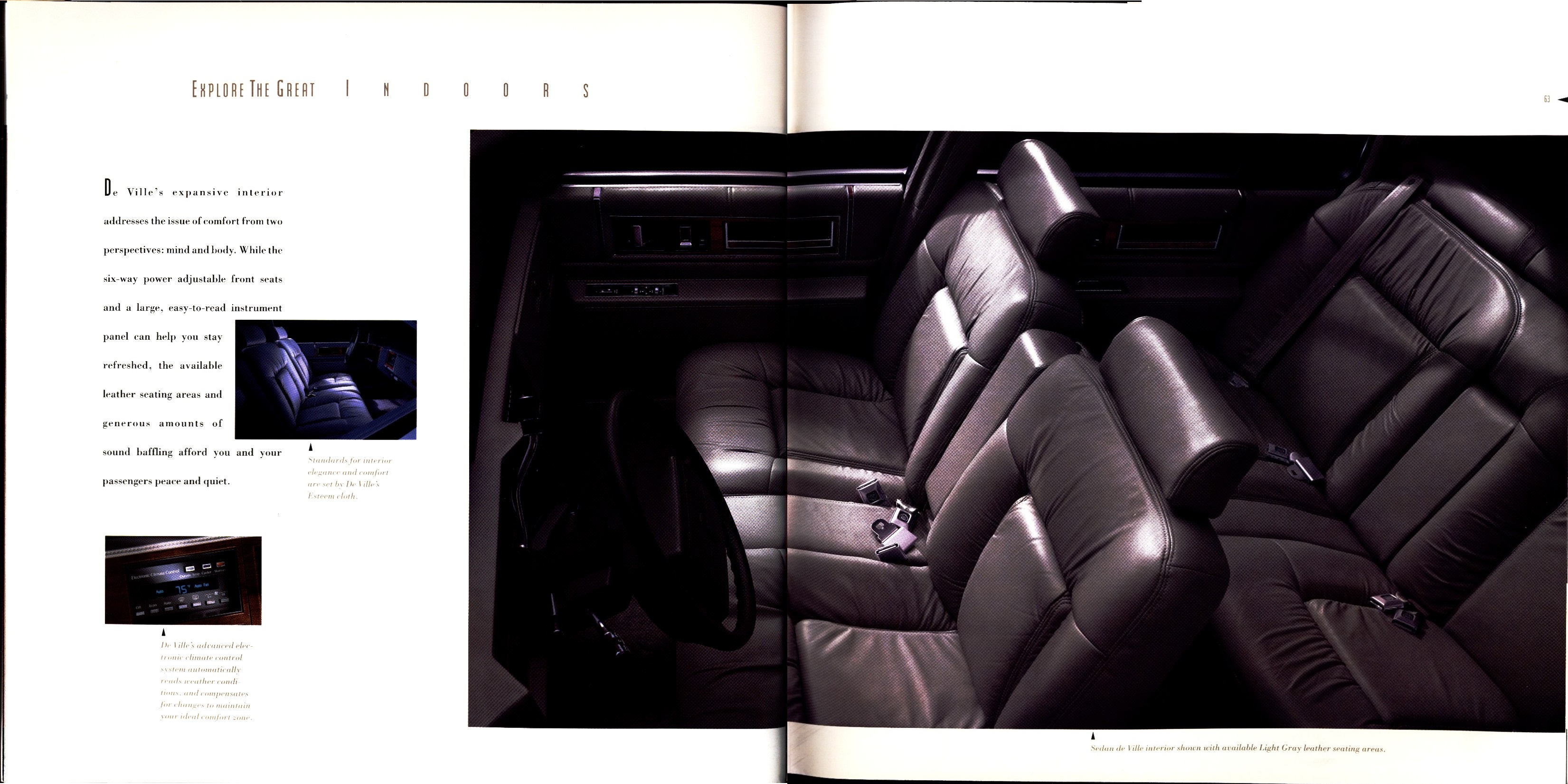 1993 Cadillac Full Line Prestige Brochure 62-63