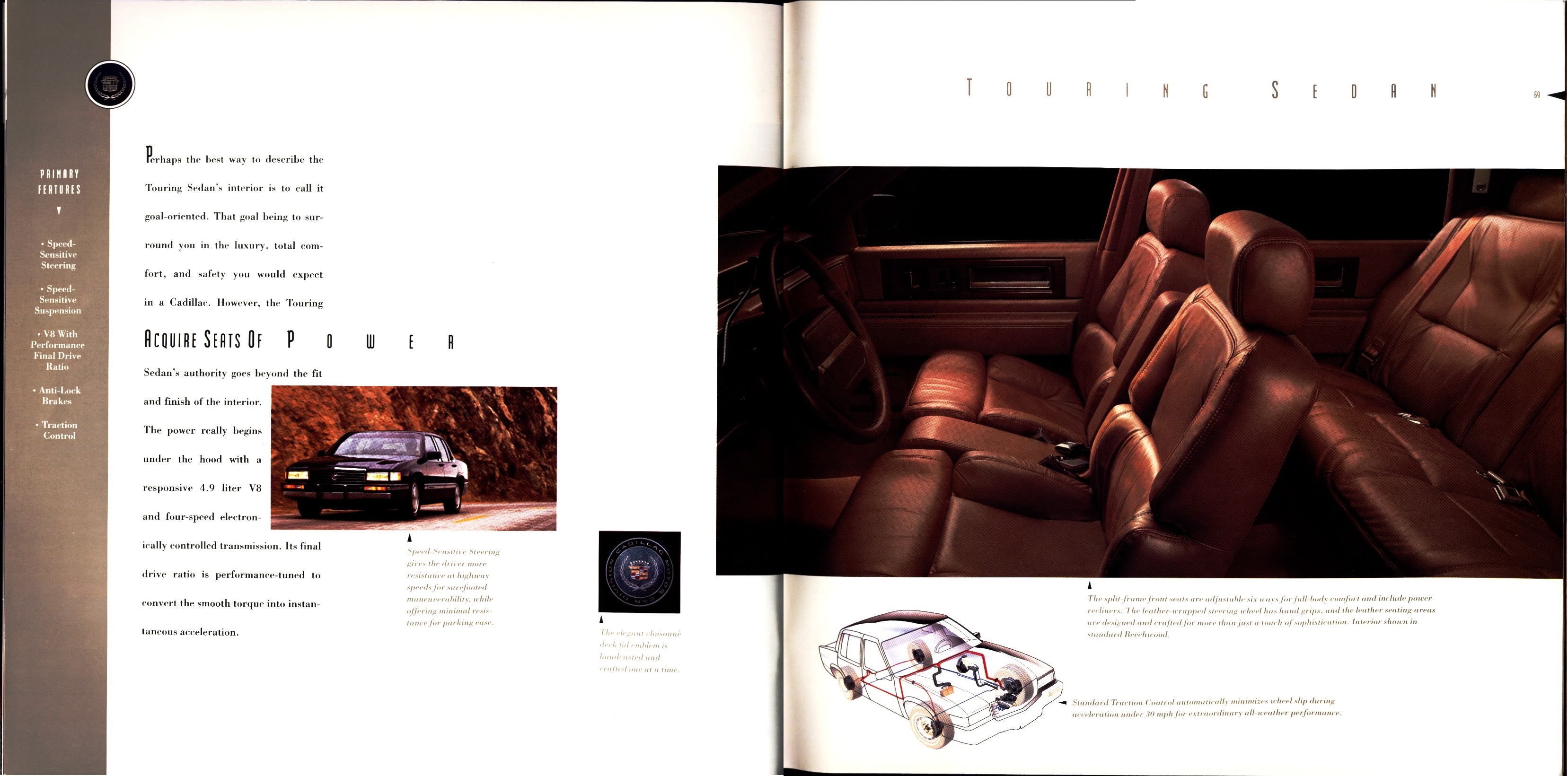 1993 Cadillac Full Line Prestige Brochure 68-69