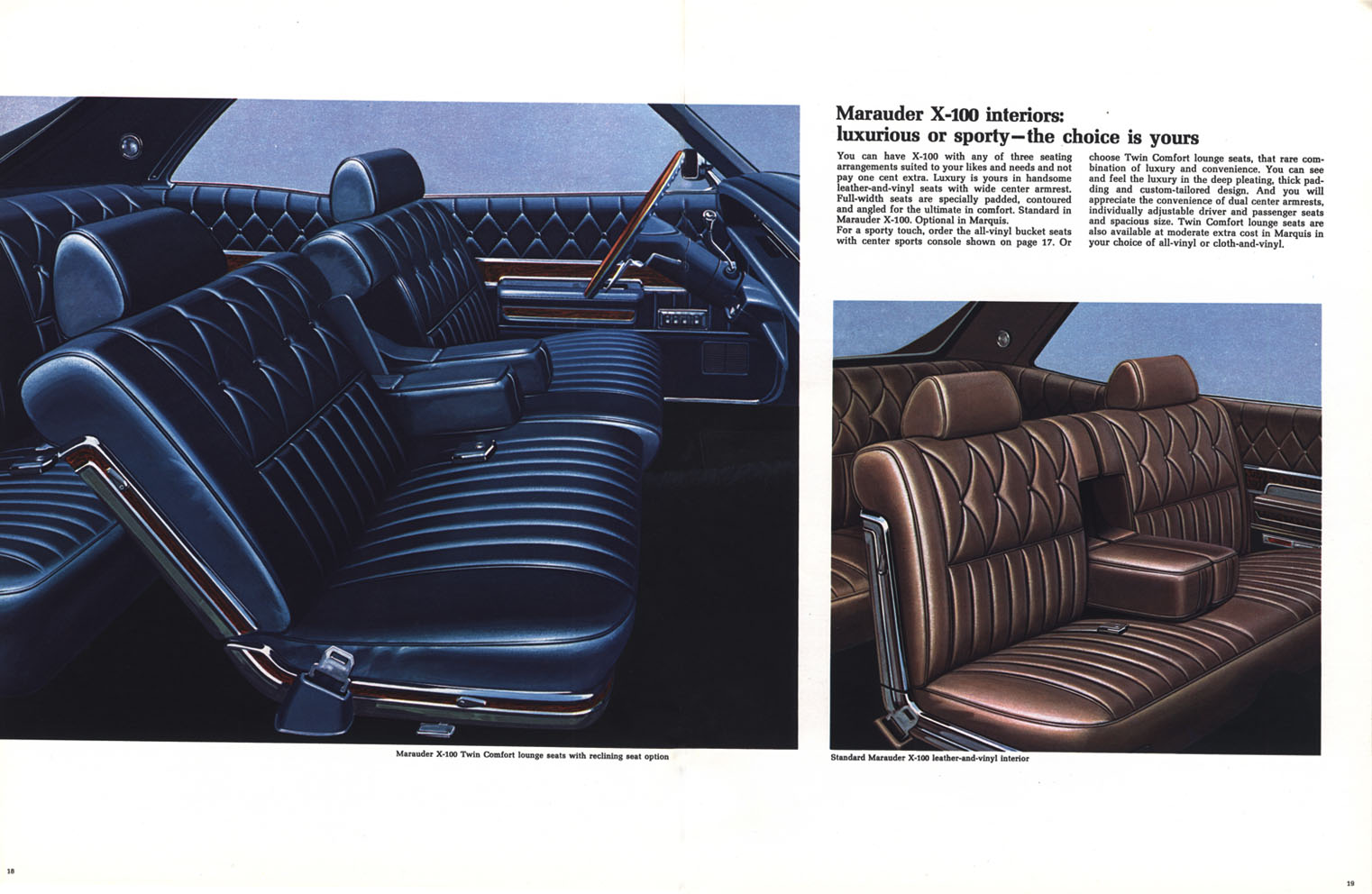 1969 Mercury Full Size Brochure 18-19