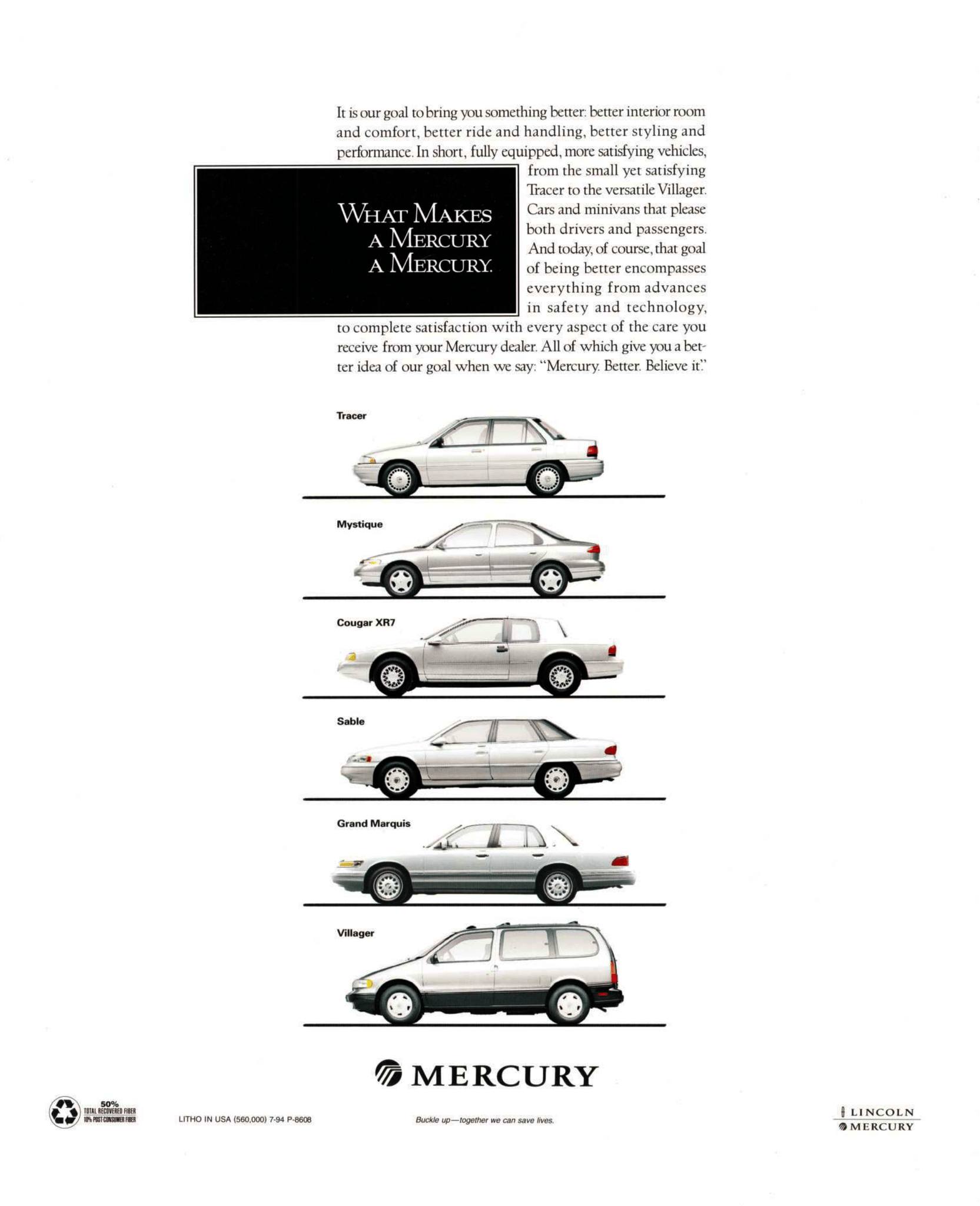 1995 Mercury Villager Brochure 16