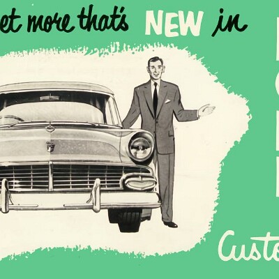 1956 Ford V8 Customline Foldout - Australia