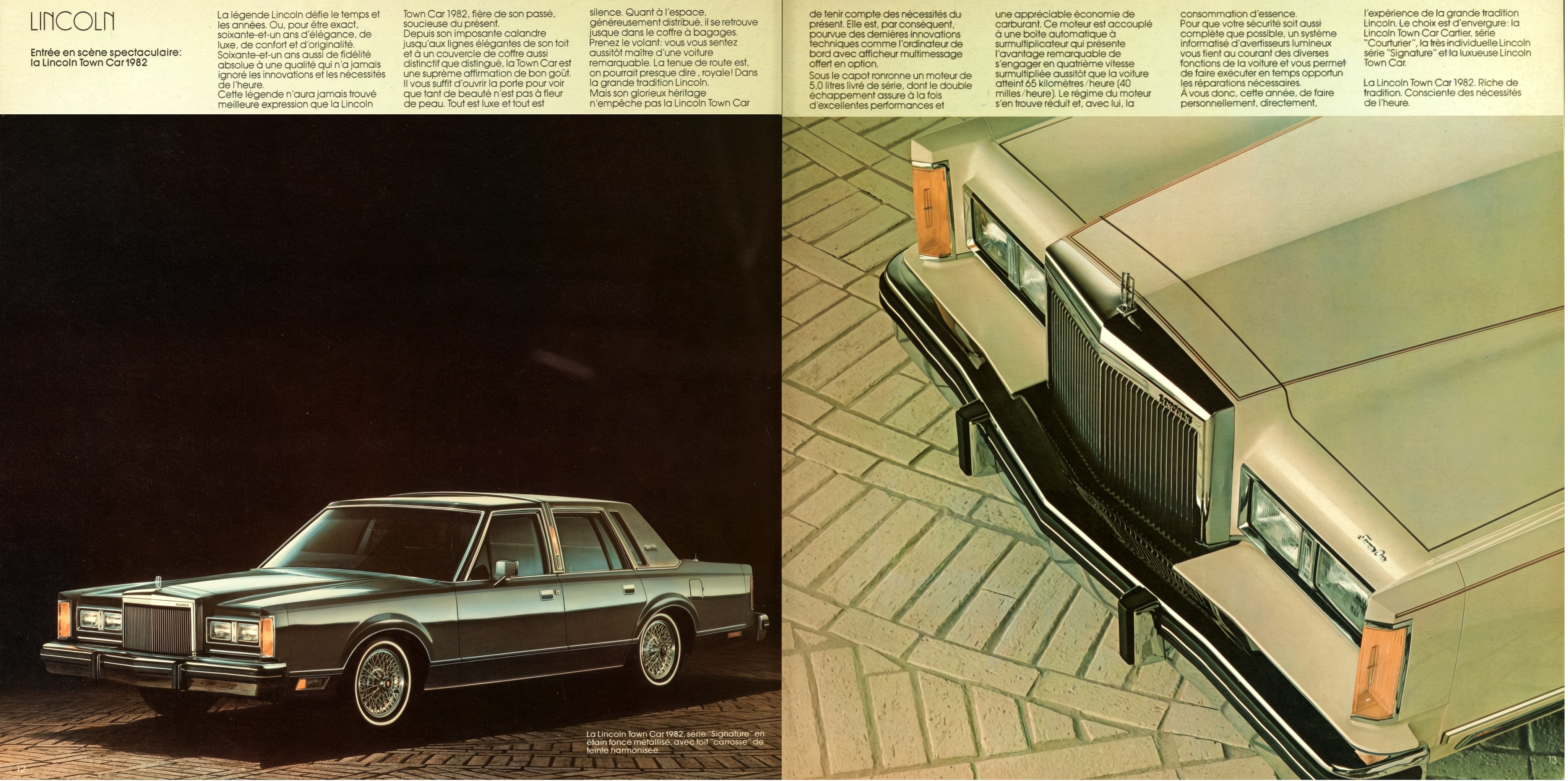 1982 Lincoln & Mark VI Brochure (Cdn-Fr) 12-13