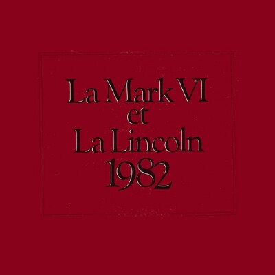 1982 Lincoln & Mark VI - Canada French