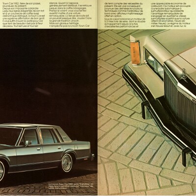 1982 Lincoln & Mark VI Brochure (Cdn-Fr) 12-13