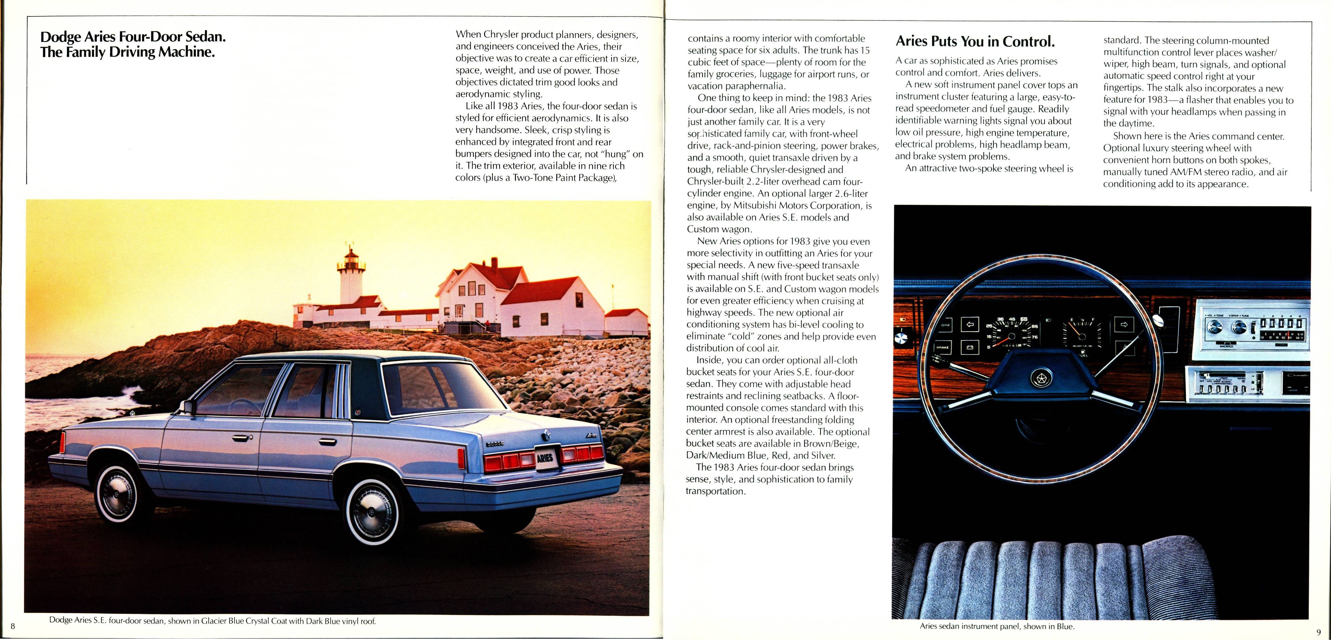 1983 Dodge Aries Brochure 08-09