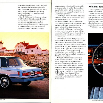 1983 Dodge Aries Brochure 08-09