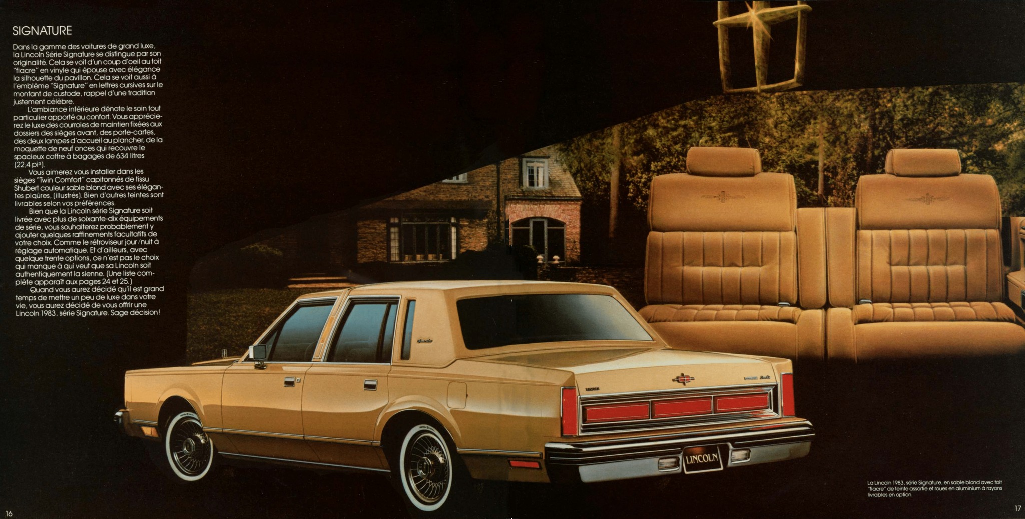 1983 Lincoln & Mark VI Brochure (Cdn-Fr) 16-17
