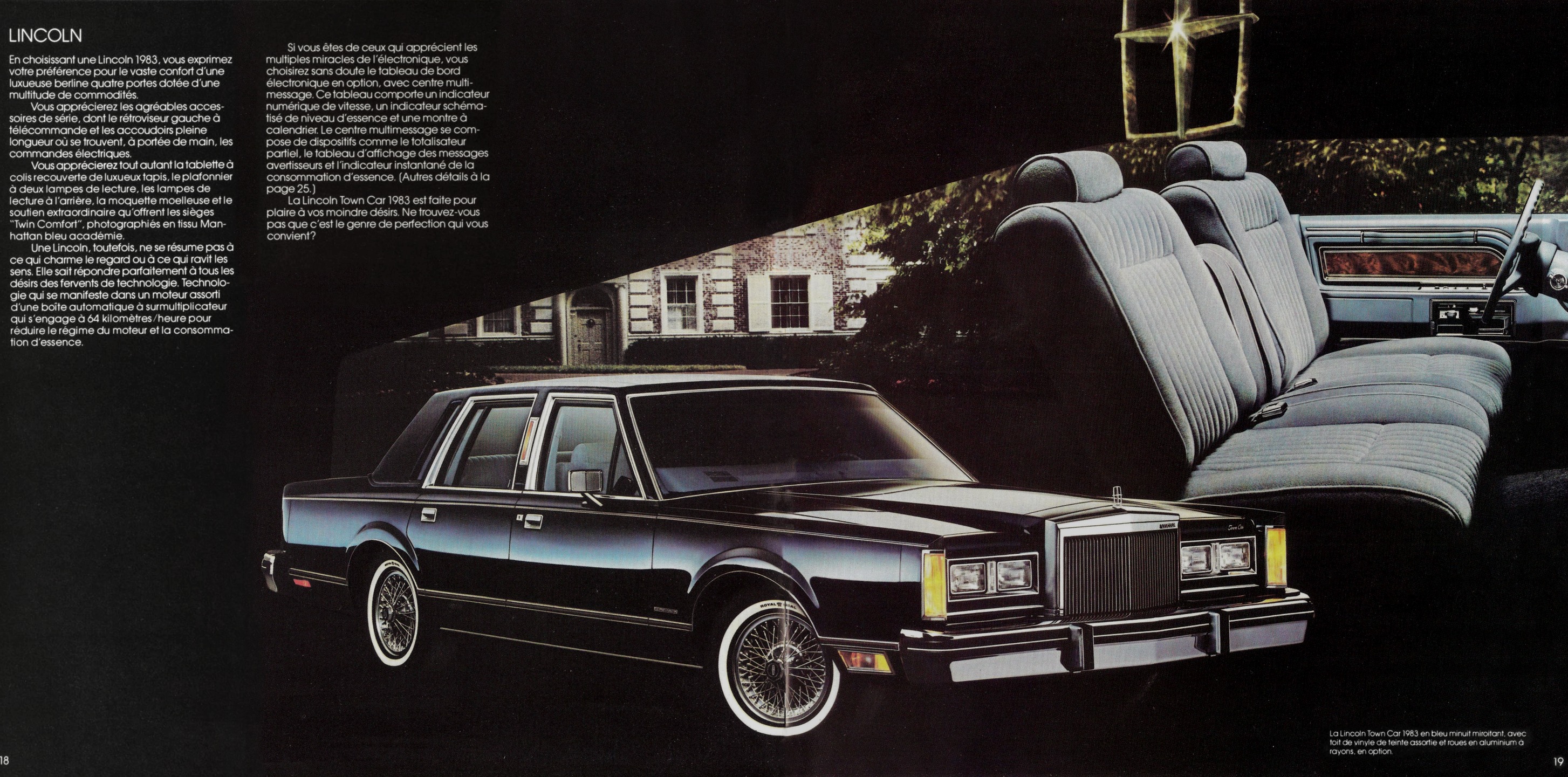1983 Lincoln & Mark VI Brochure (Cdn-Fr) 18-19