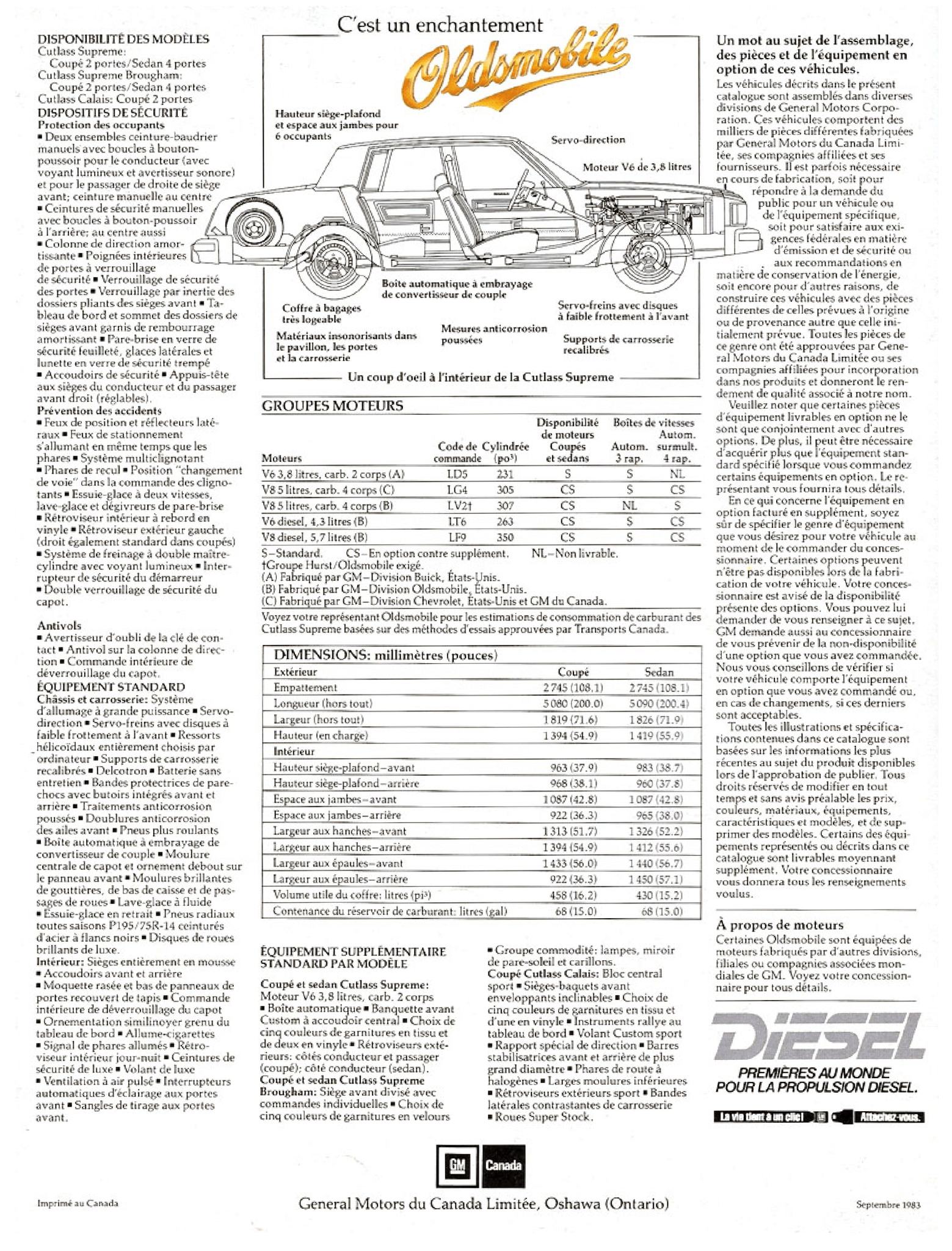 1984 Oldsmobile Cutlass Superme Brochure (Cdn-Fr) 08