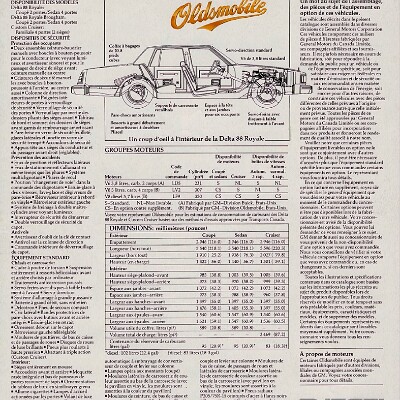 1984 Oldsmobile Delta 88 Brochure (Cdn-Fr) 06