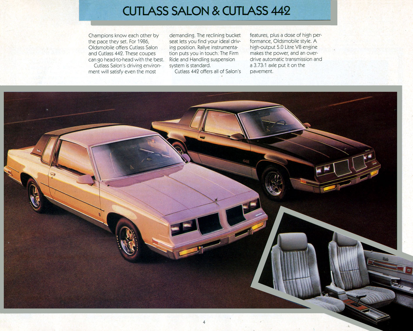 1986 Oldsmobile Cutlass Supreme Brochure (Cdn) 04