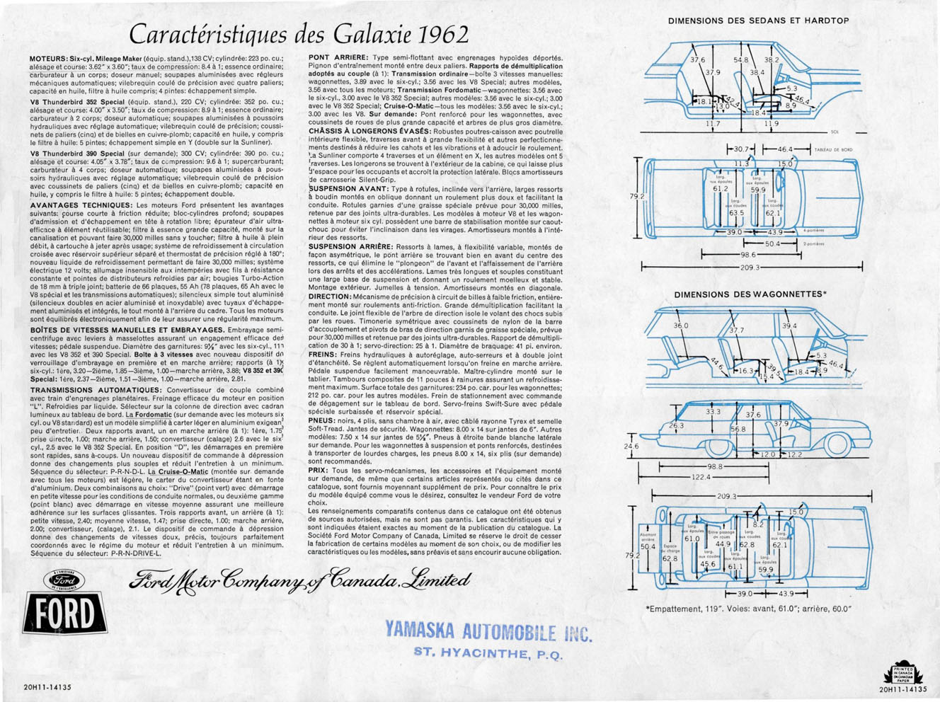 1962 Ford Galaxie Brochure (Cdn-Fr) 16