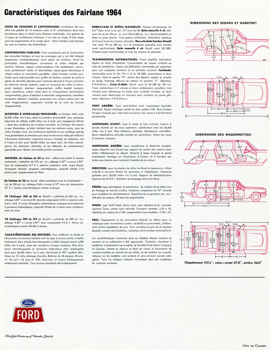 1964 Ford Fairlane Brochure (Cdn-Fr) 16