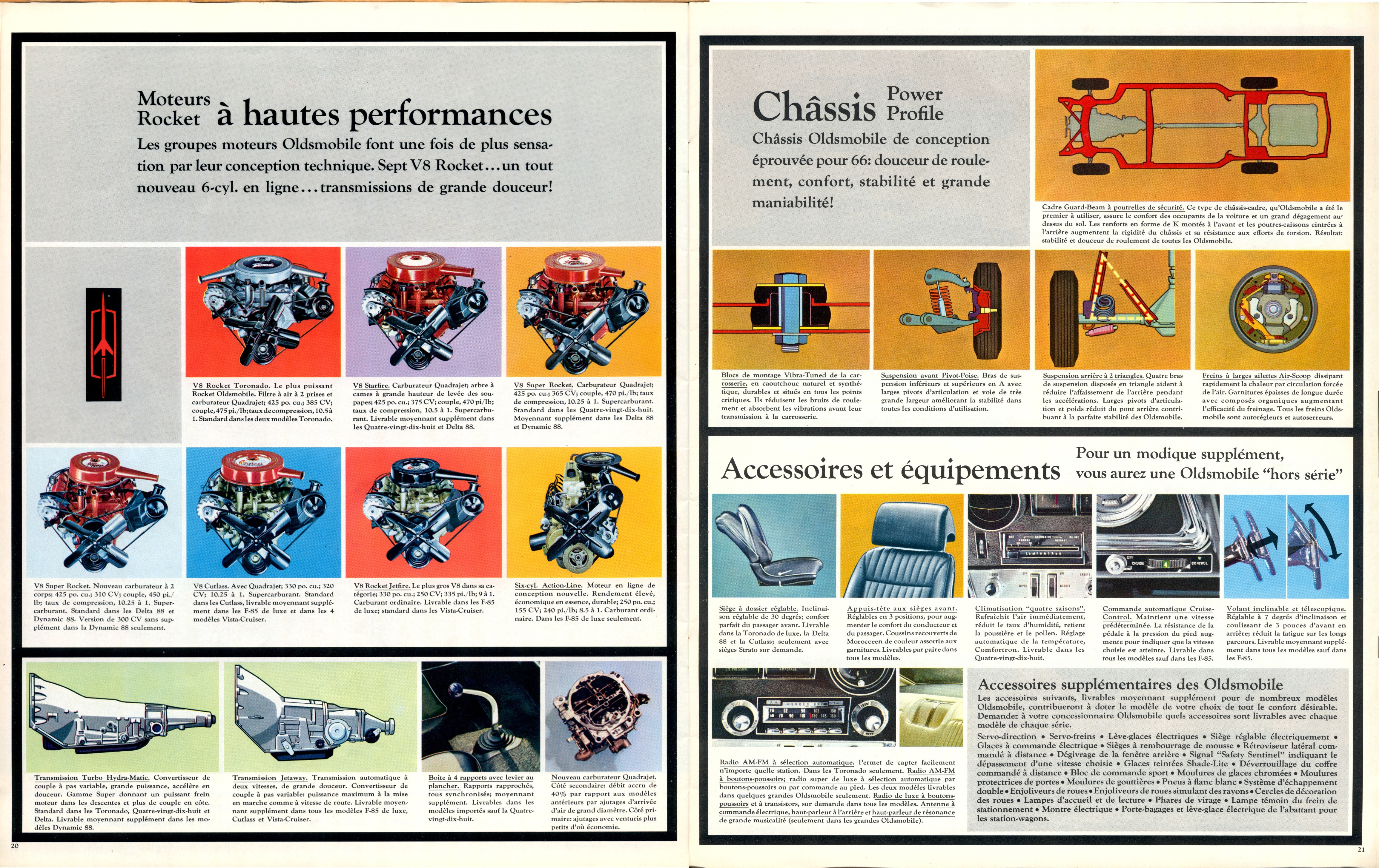 1966 Oldsmobile Full Line Brochure (Cdn-Fr) 20-21