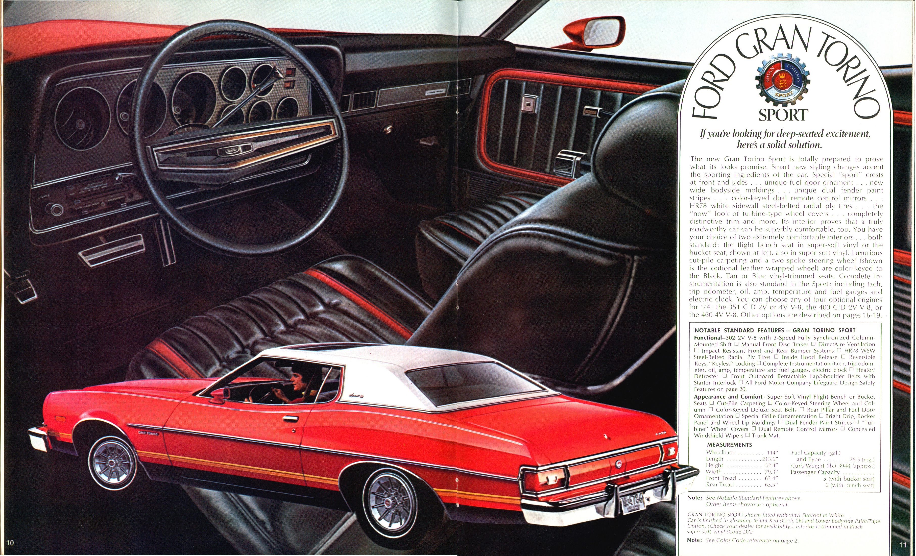 1974 Ford Torino Brochure 10-11