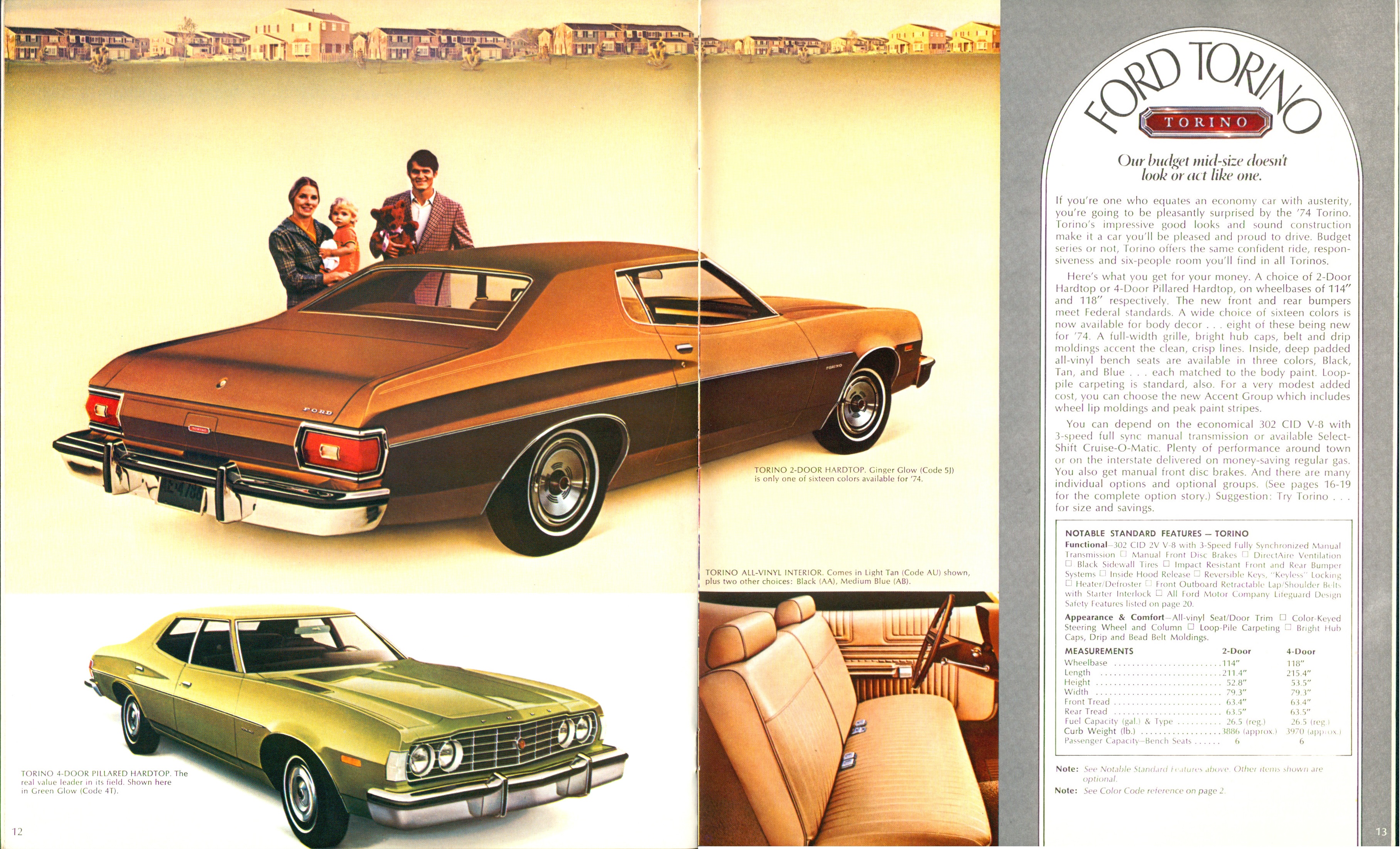 1974 Ford Torino Brochure 12-13