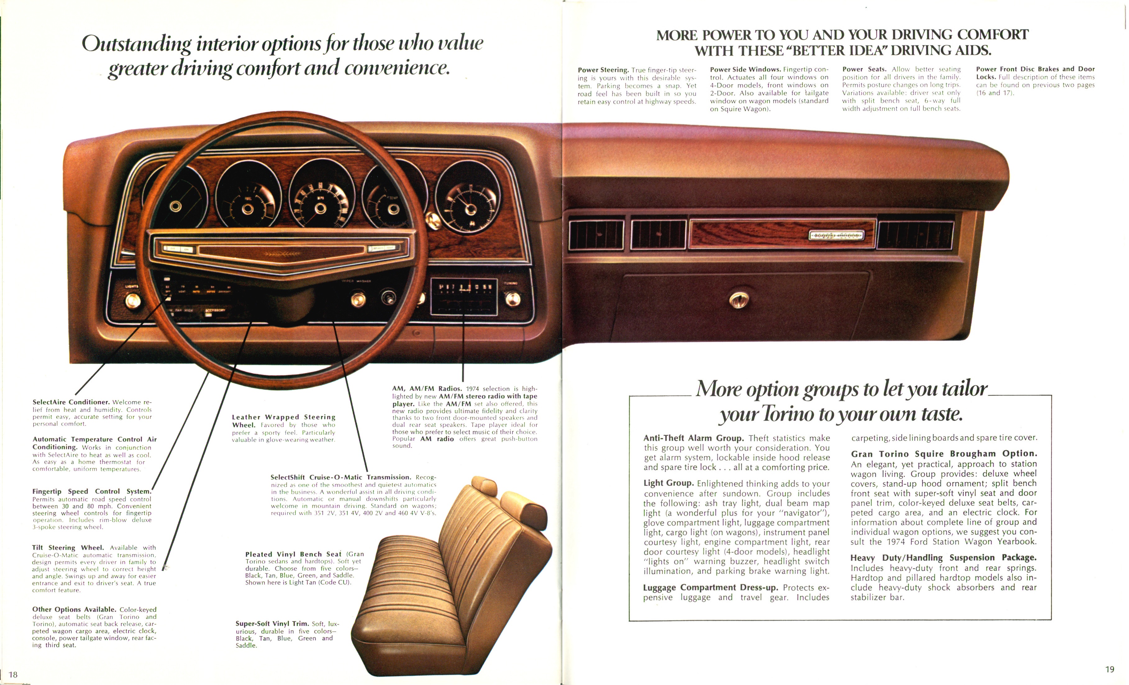 1974 Ford Torino Brochure 18-19