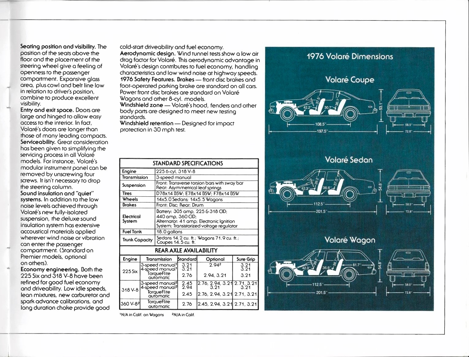 1976 Plymouth Volare Brochure 13