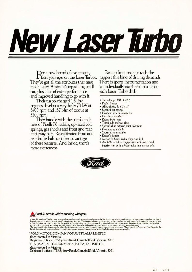 1985 Ford KB Laser - Aus_Page_5