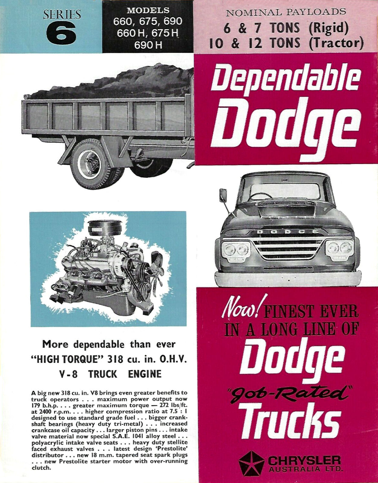 1963 Dodge Series 6 (318) Trucks (Aus)-01a