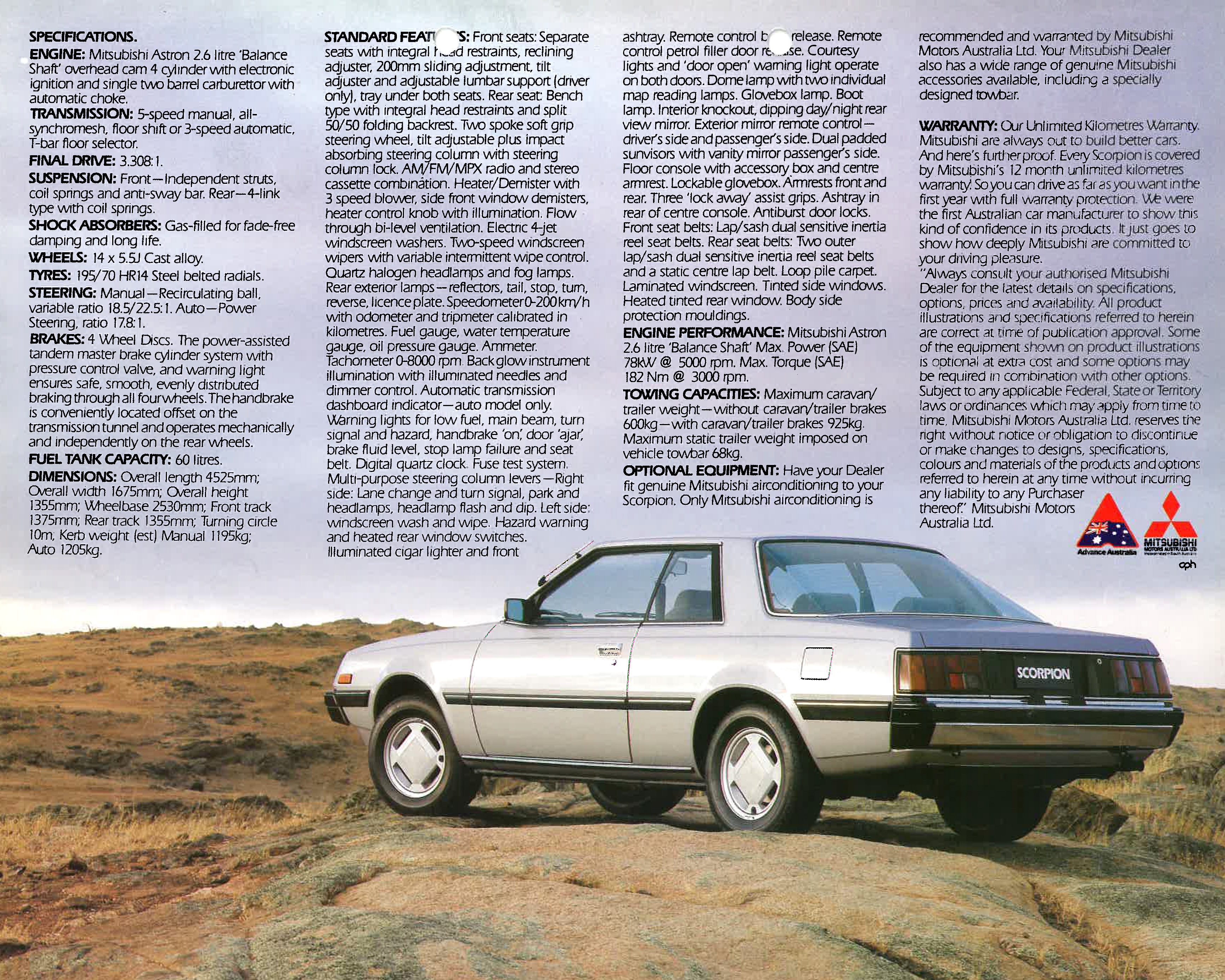 1983 Mitsubishi Scorpion 4pg - Australia page_04