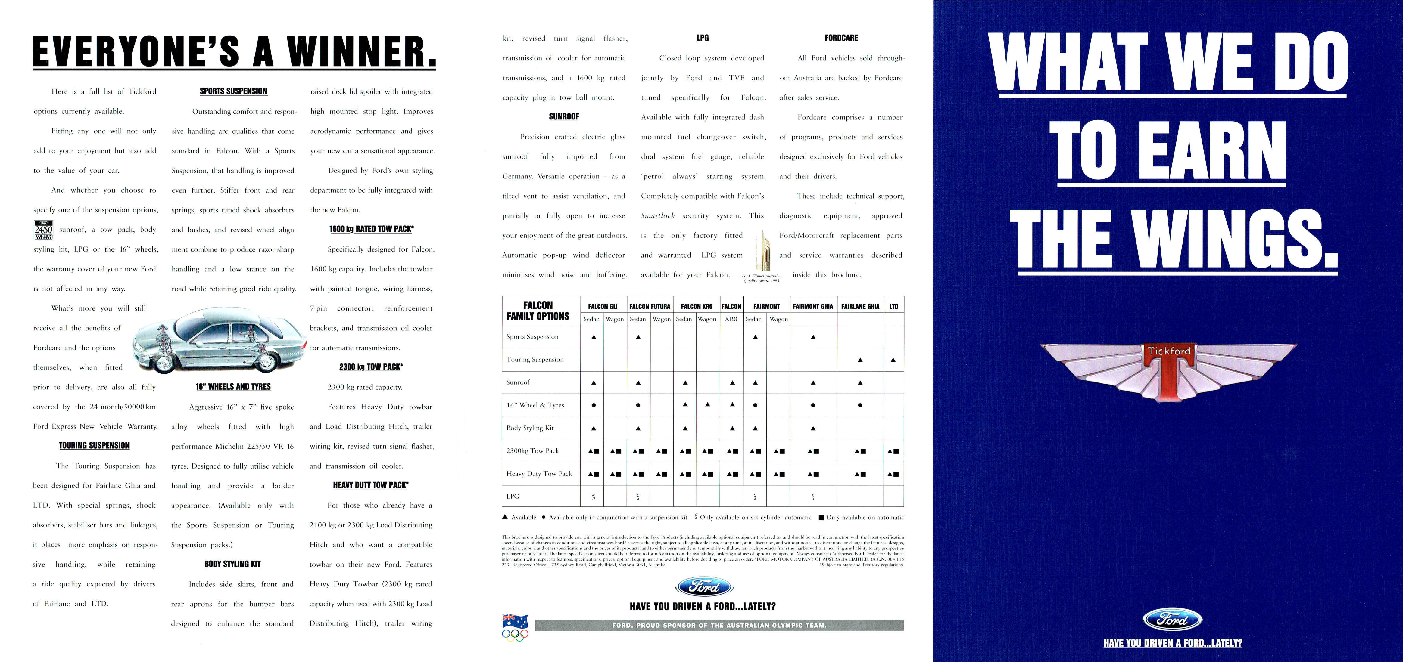 1994 Ford EF Tickford Falcon (Aus)-Side A