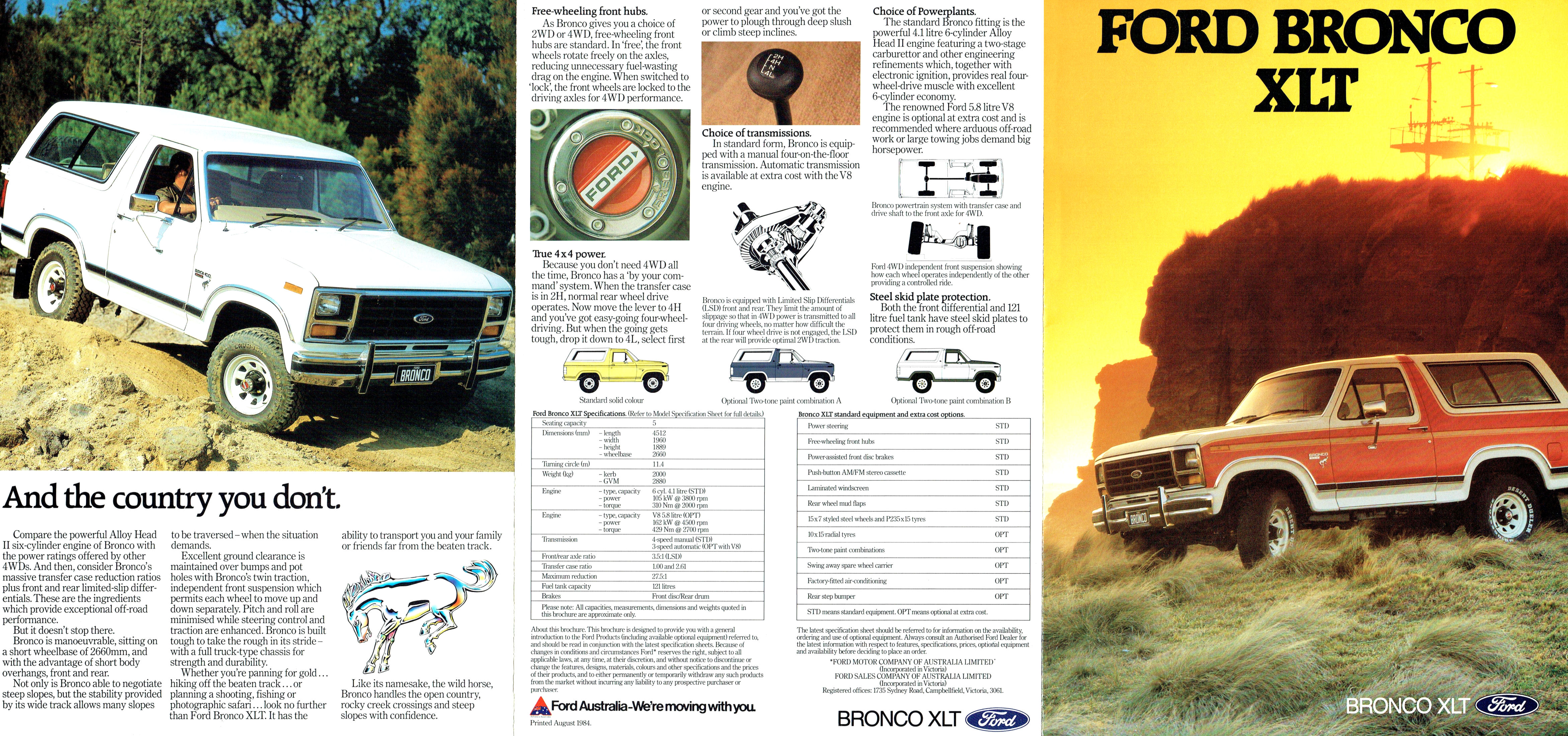 1984 Ford Bronco XLT (Aus)-Side A