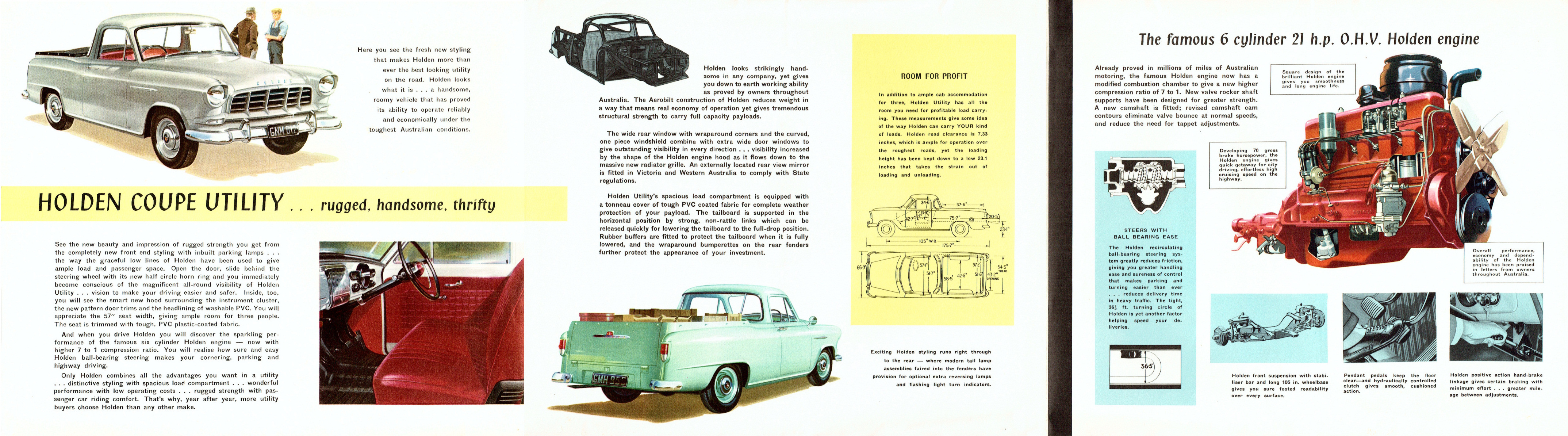 1958 Holden FC Ute & Panrel Van-Side B