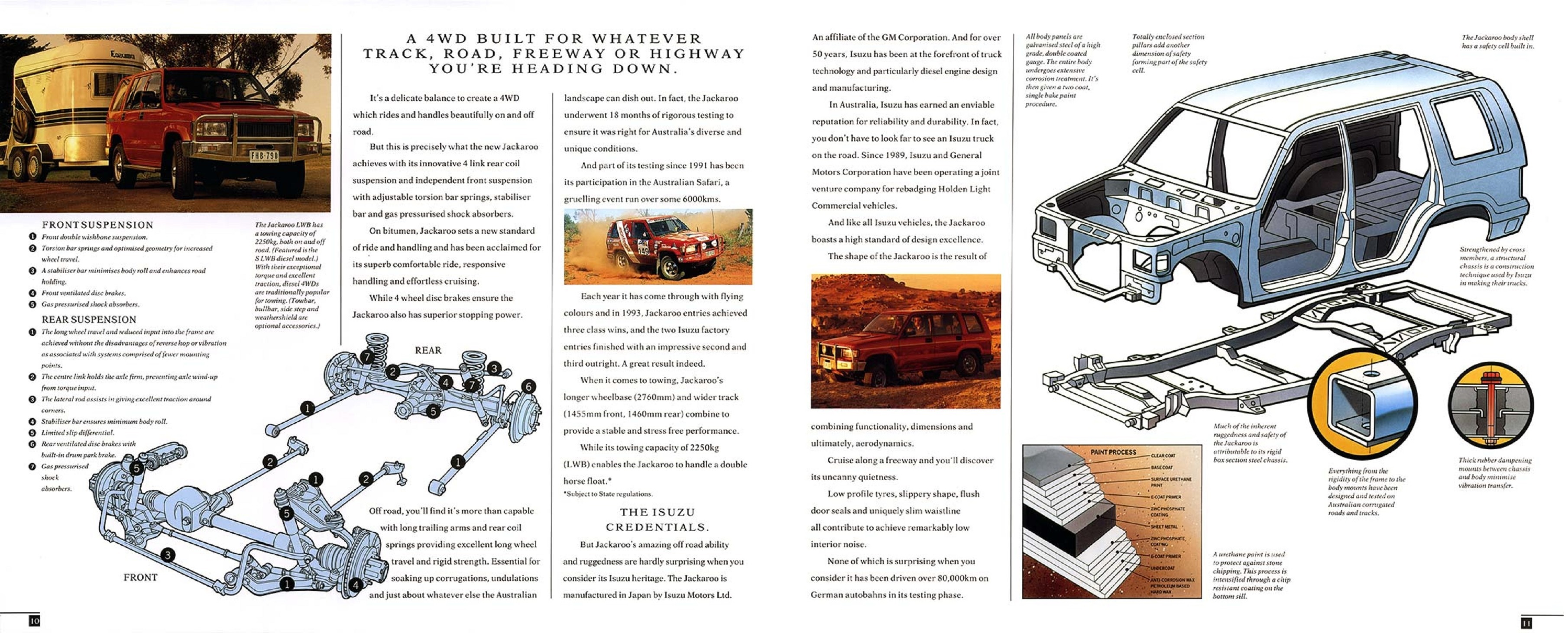 1995 Holden Jackaroo V6 Brochure  Australia 10-11