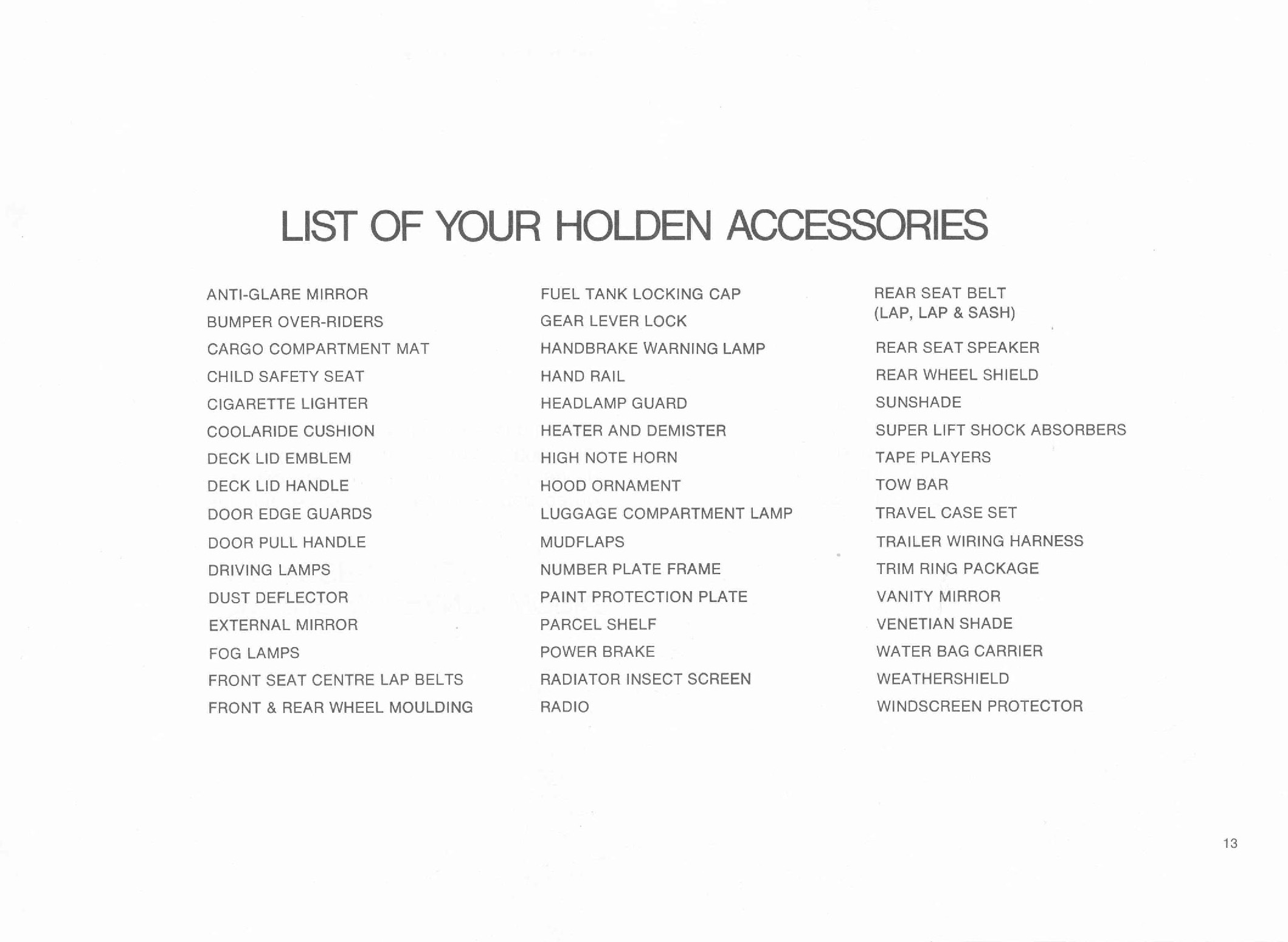 Holden HT Accessories page_15