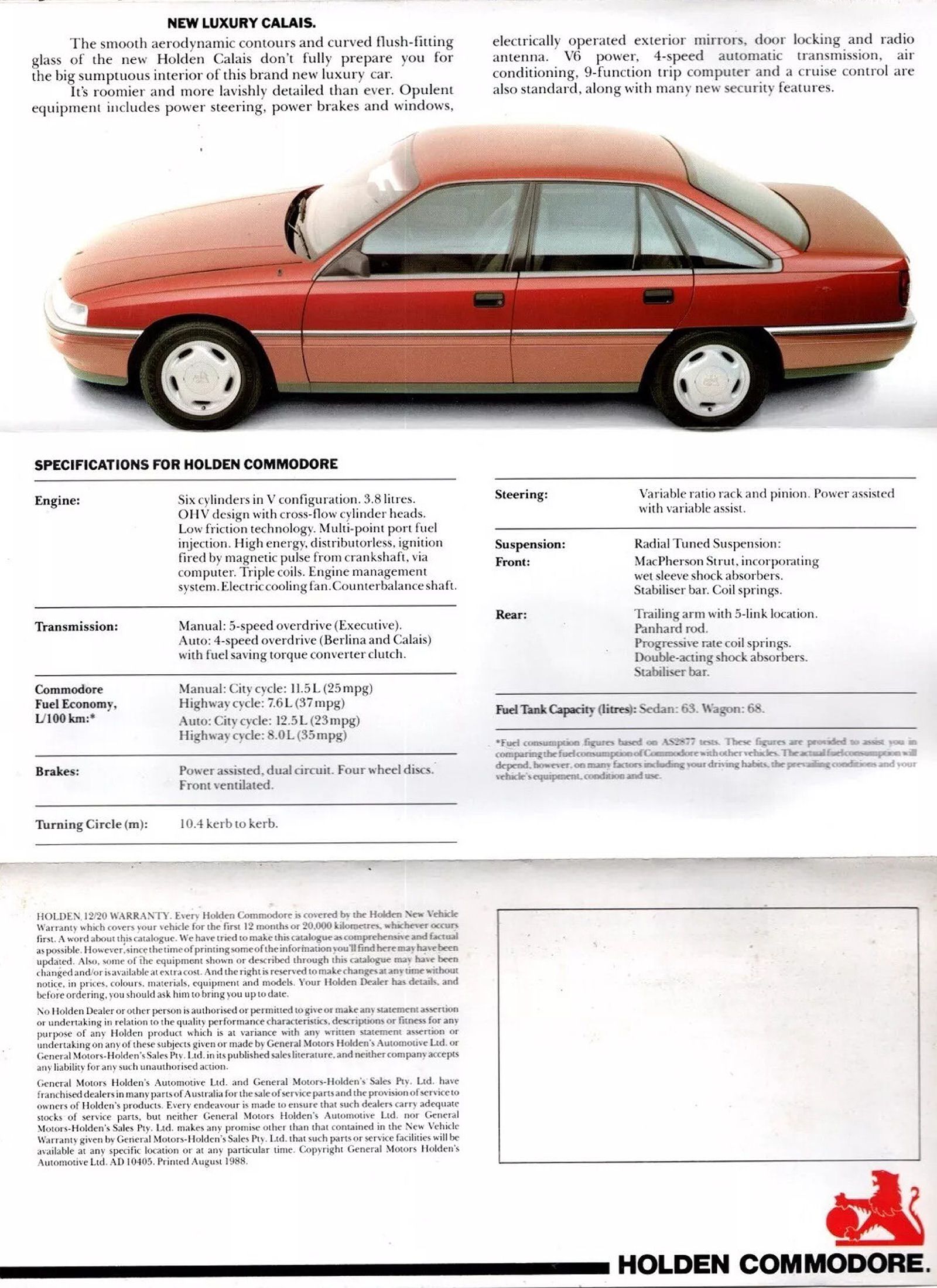 1988 Holden VN Calais Introduction - Australia_Page_5