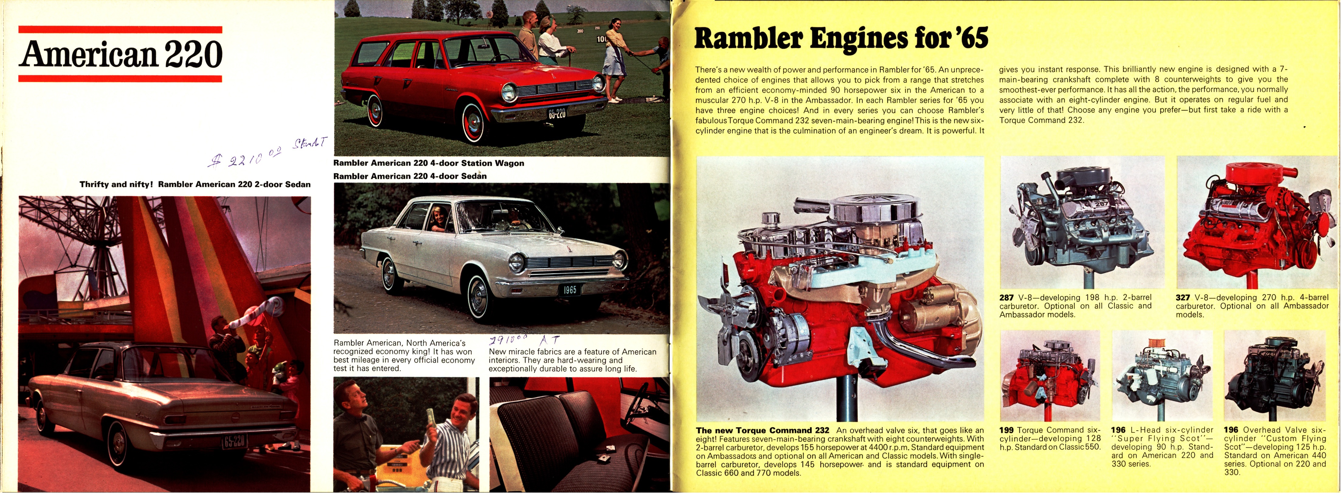 1965 Rambler Full Line Prestige Brochure (Cdn) 20-21