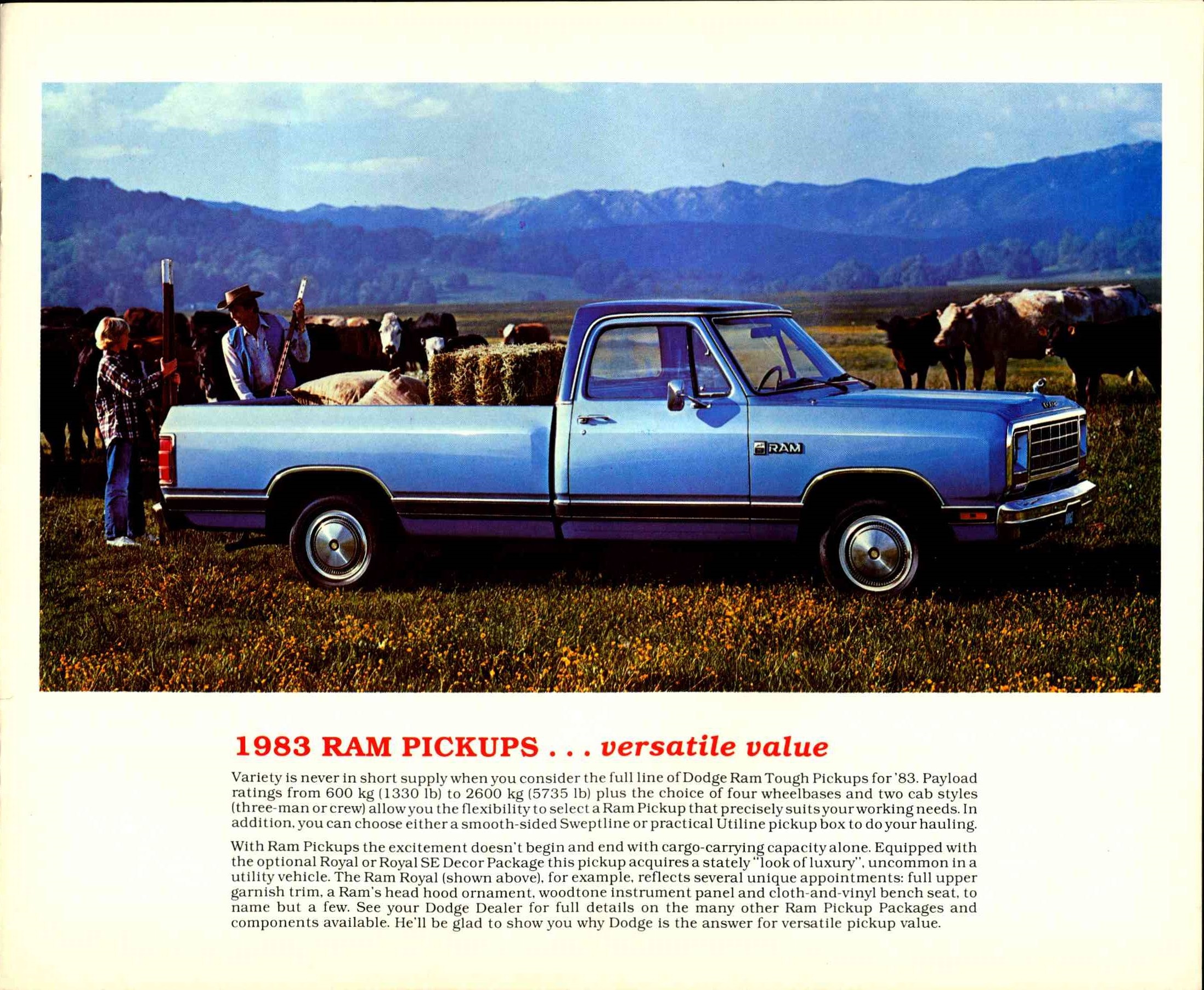 1983 Dodge Ram Pickups Brochure Canada 03