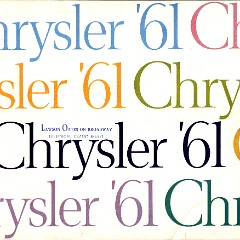 1961 Chrysler Full Line - Canada