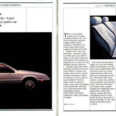 1986 Chrysler Laser-Daytona Brochure (Cdn) 02-03