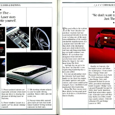 1986 Chrysler Laser-Daytona Brochure (Cdn) 10-11