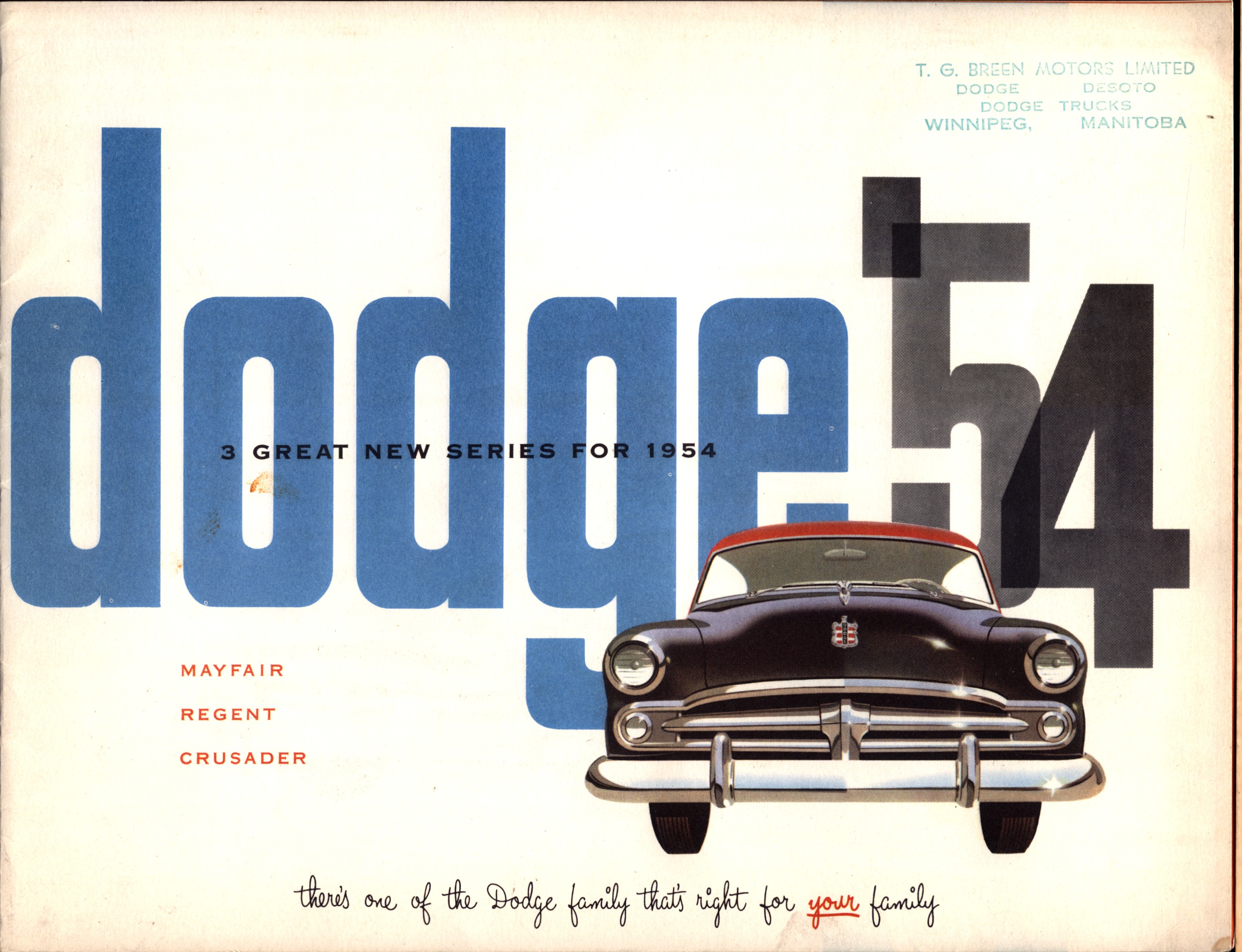 1954 Dodge Brochure (Cdn) 01