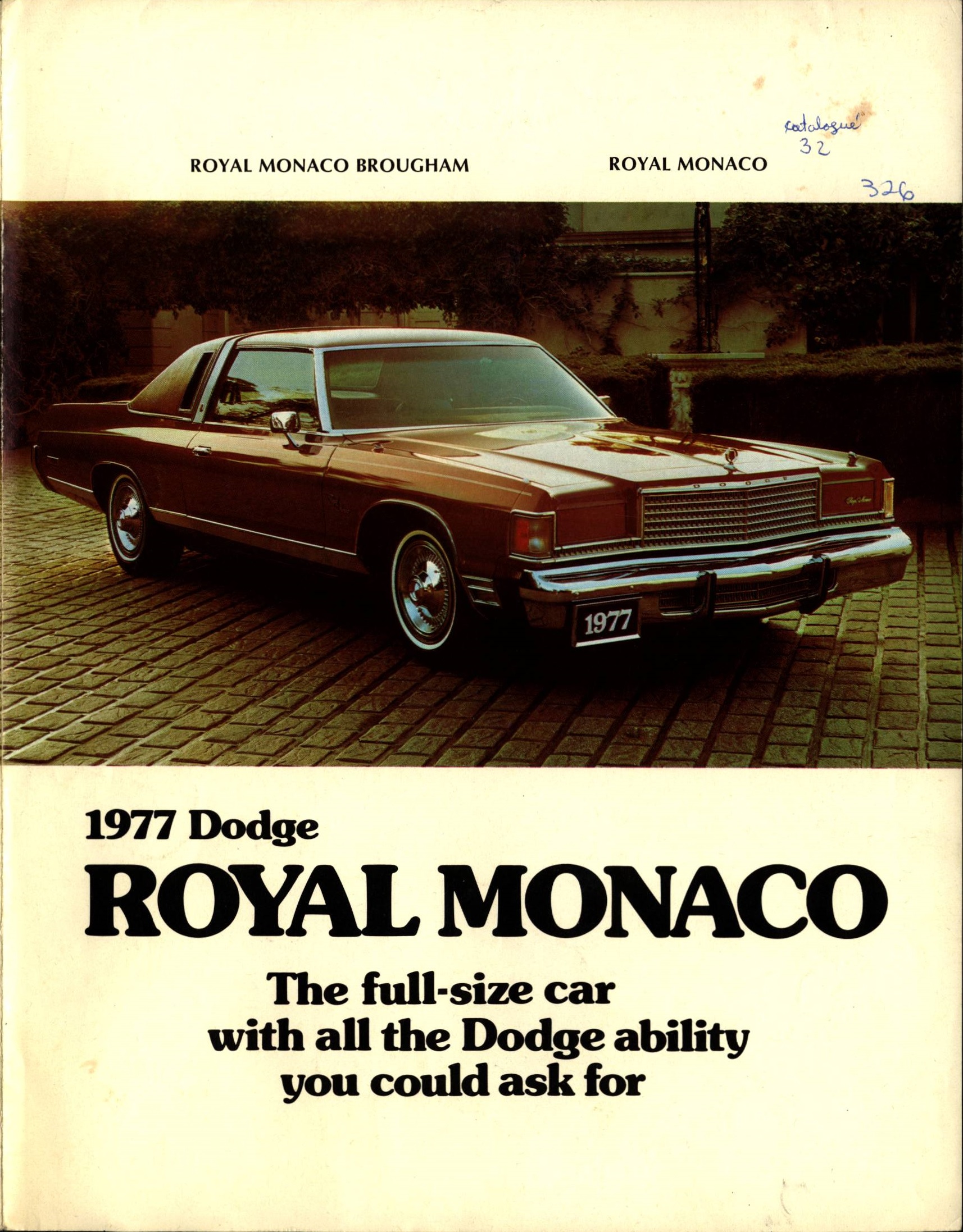 1977 Dodge Royal Monaco Canda Foldout 01